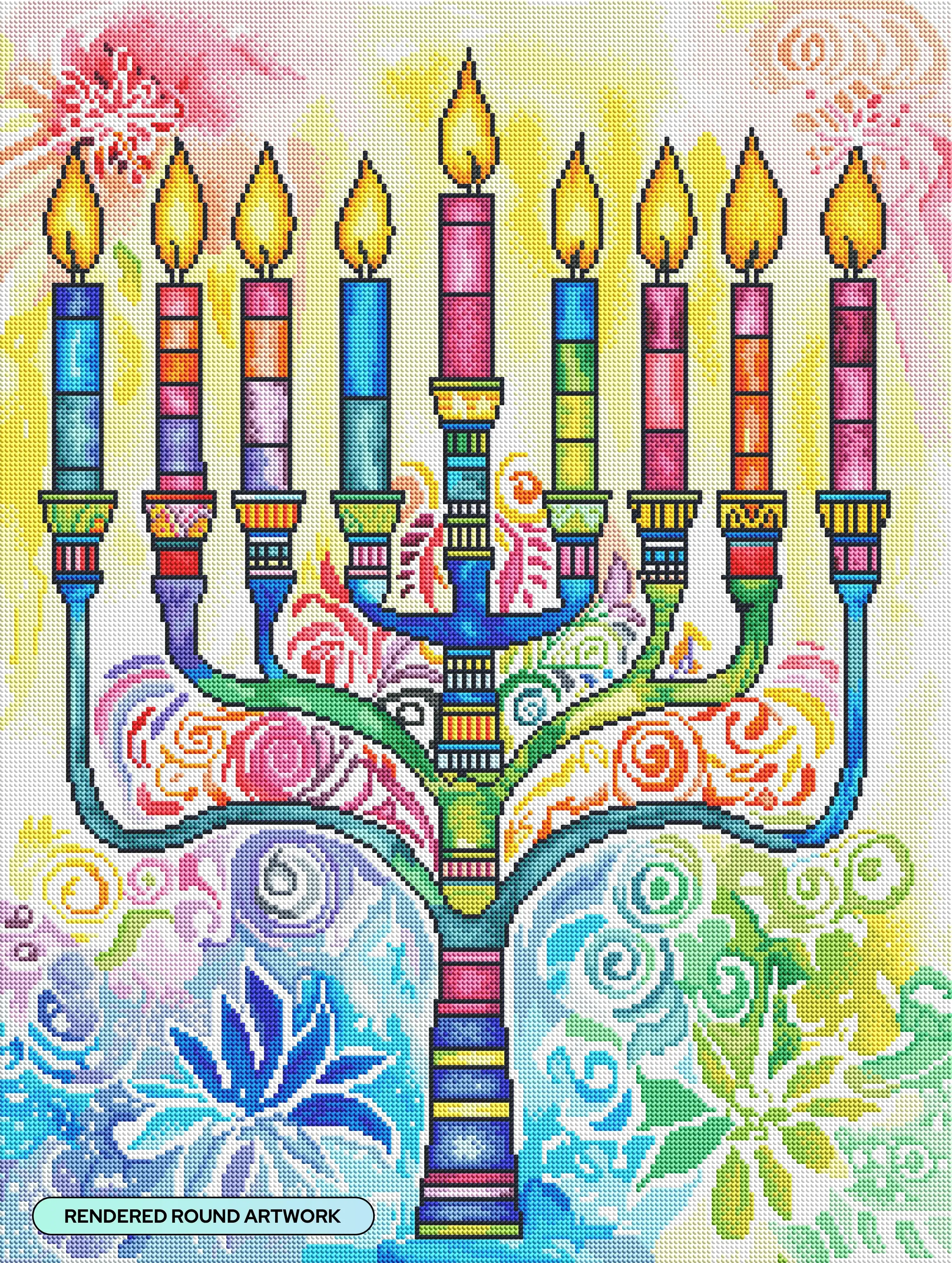 Golden Menorah