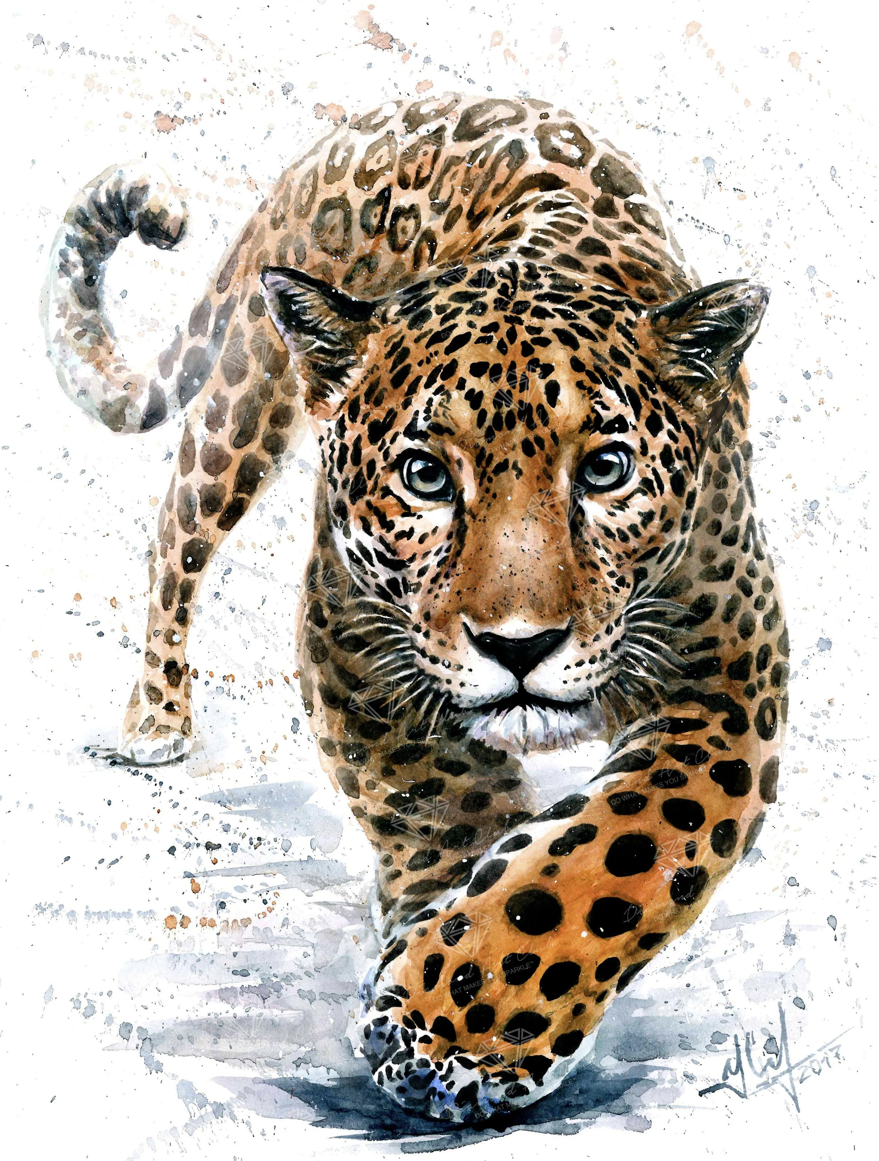 Leopard Watercolor