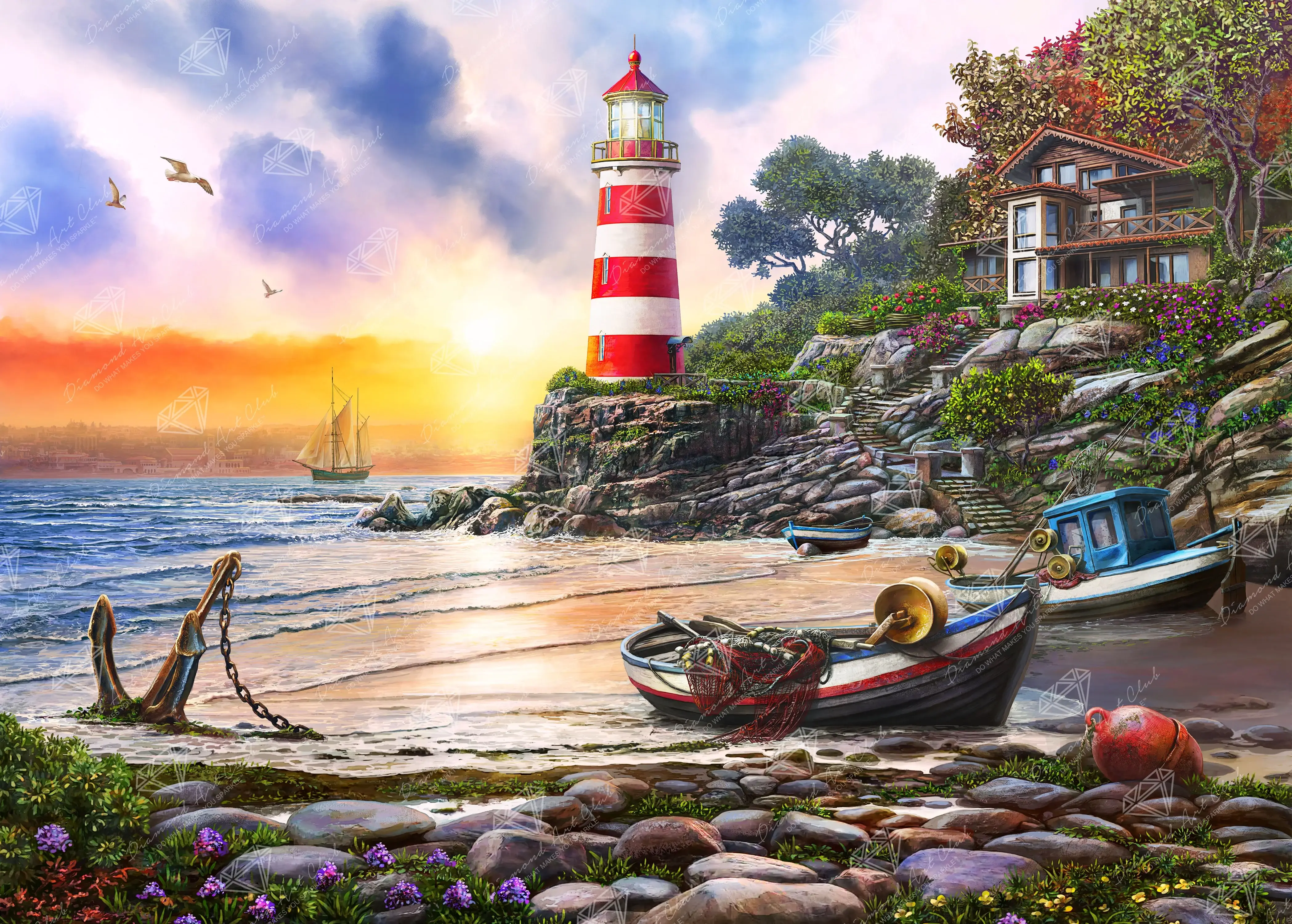Lighthouse & Boat