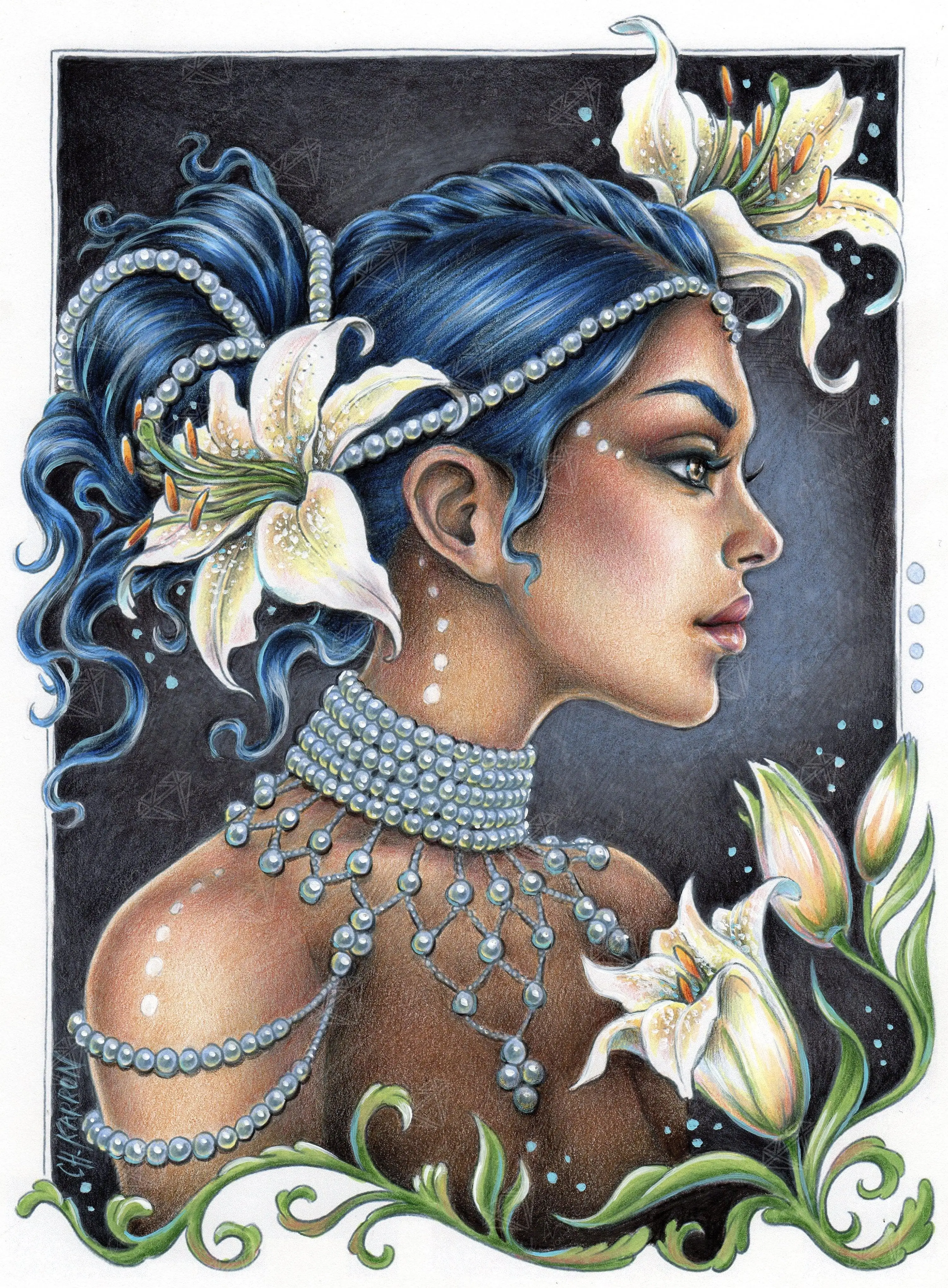 Lilies and Pearls