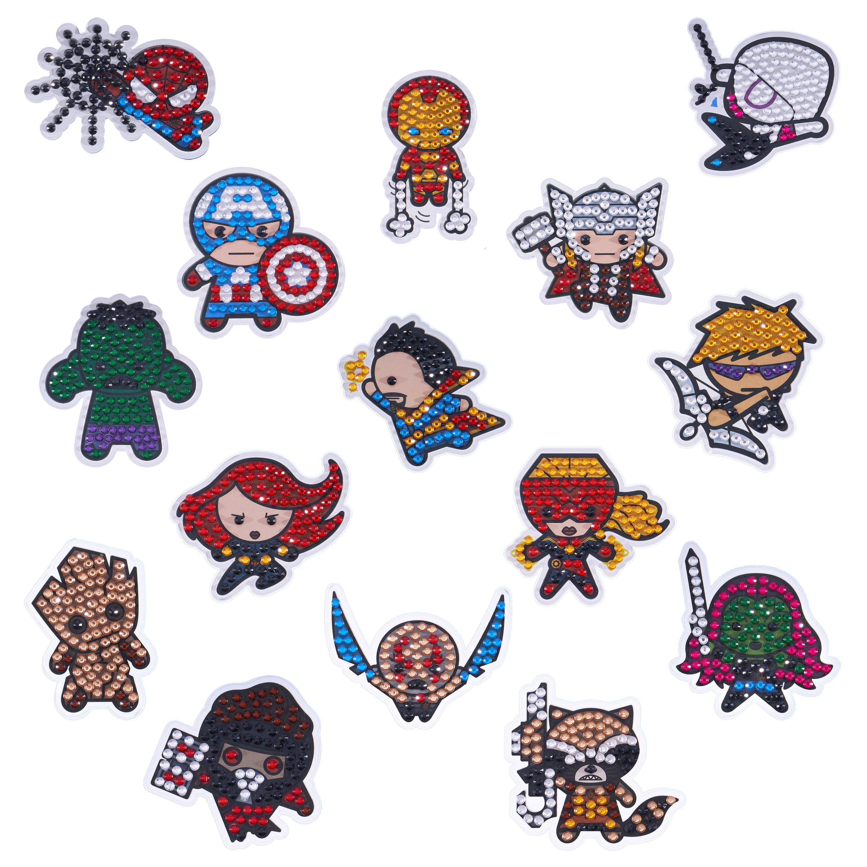 Marvelâ¢ Superheroes Diamond Painting Stickers (Set of 15)