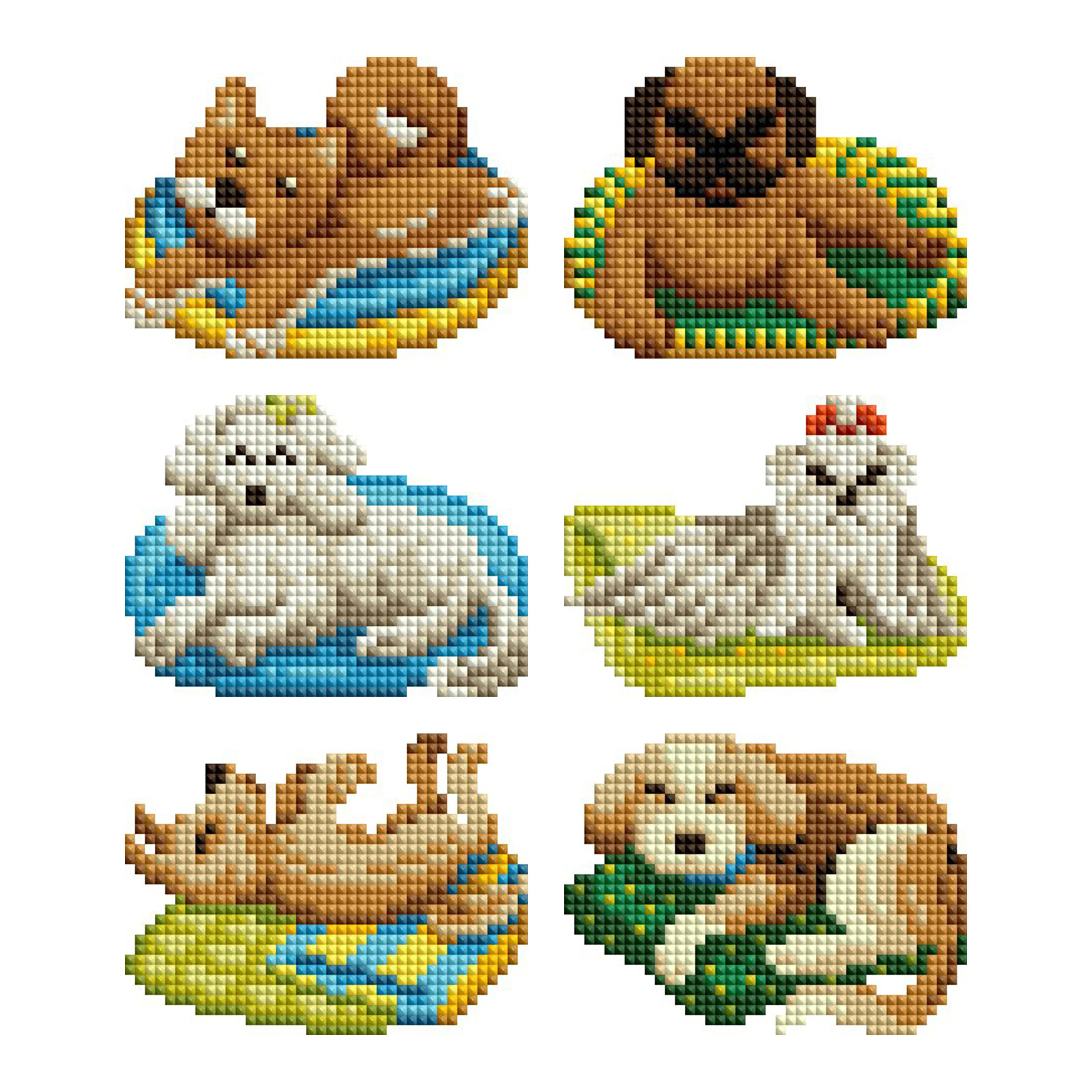 Mini Dazzlesâ¢ - Dogs with Pillows