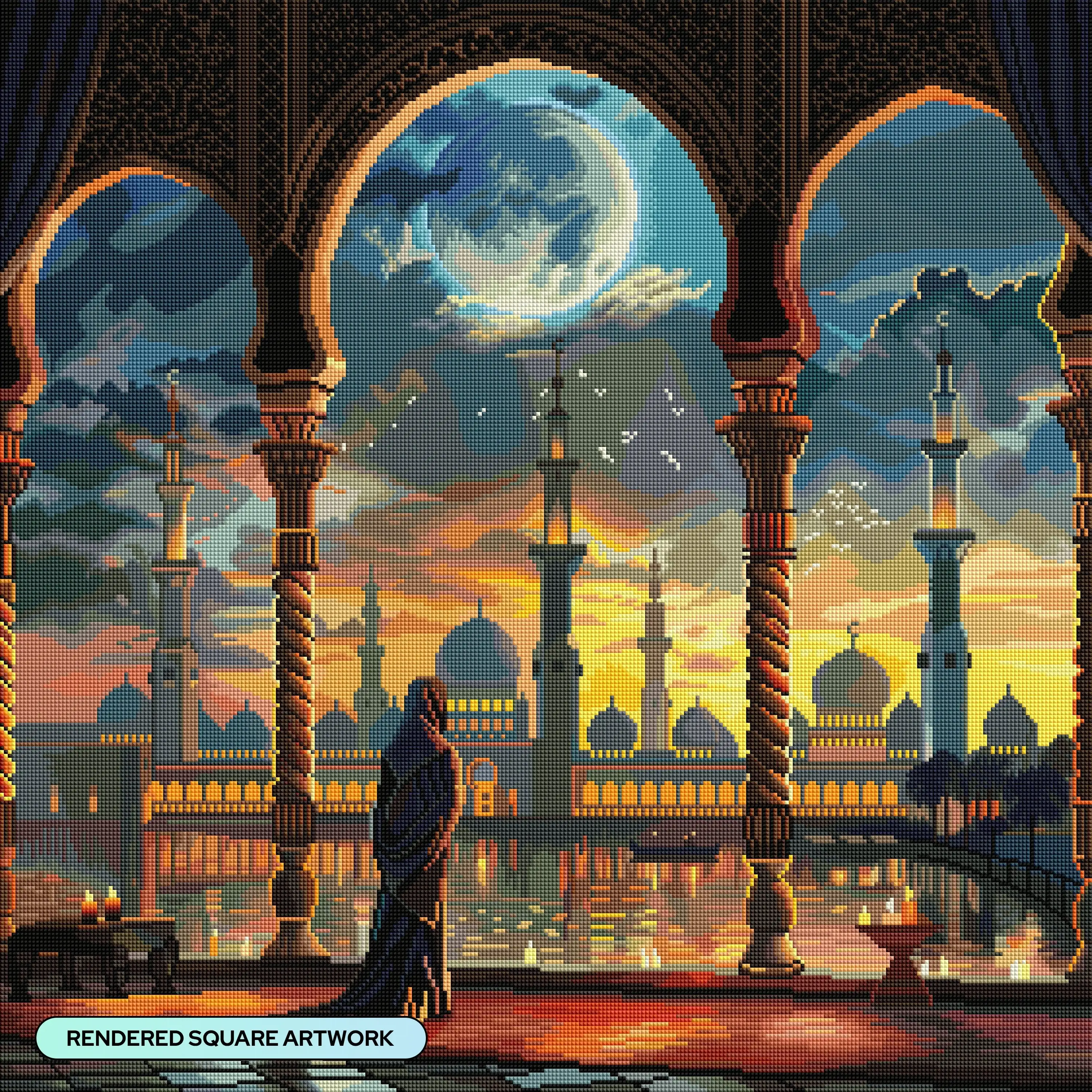 Moonlit Temple