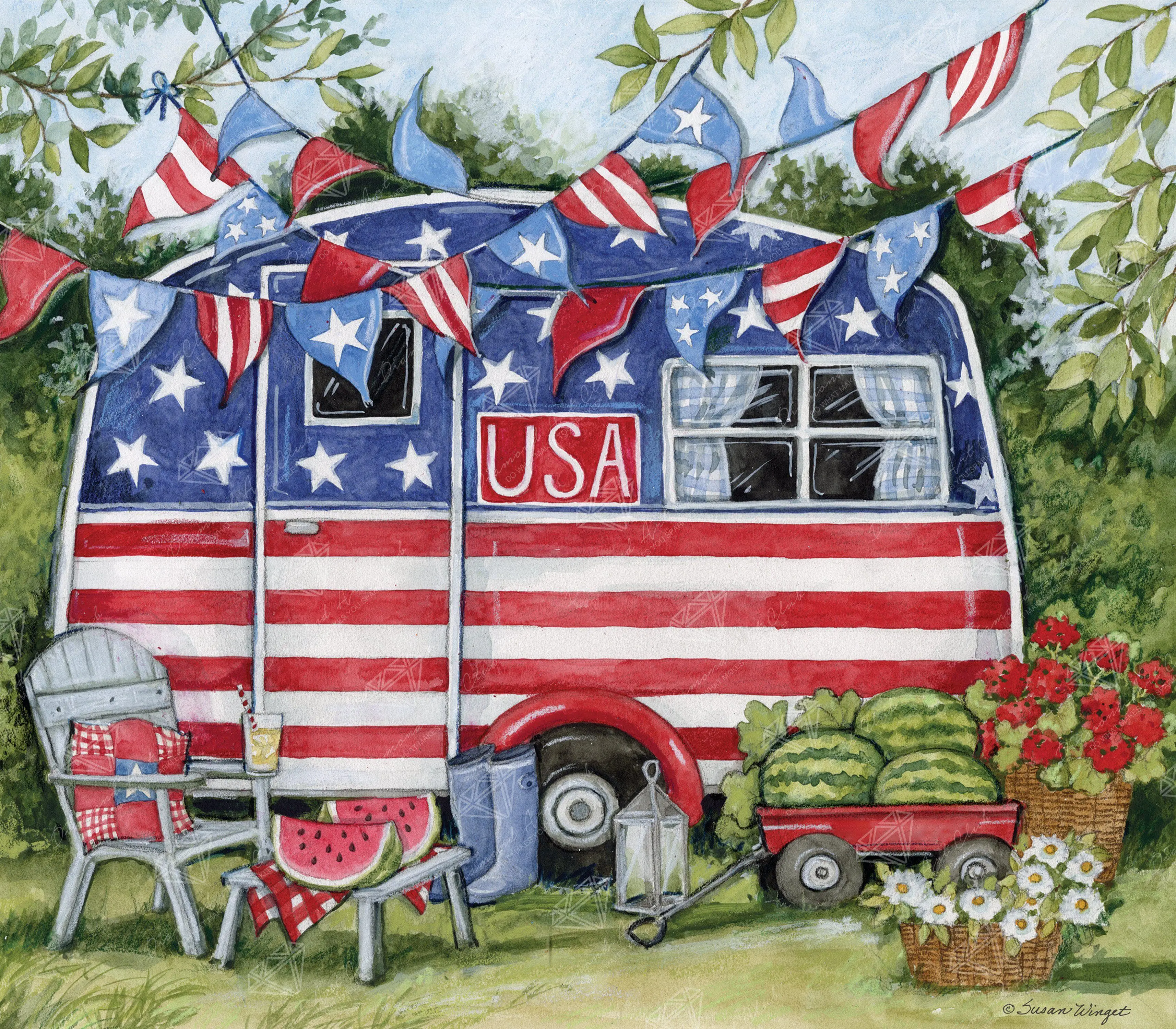 Patriotic Camper