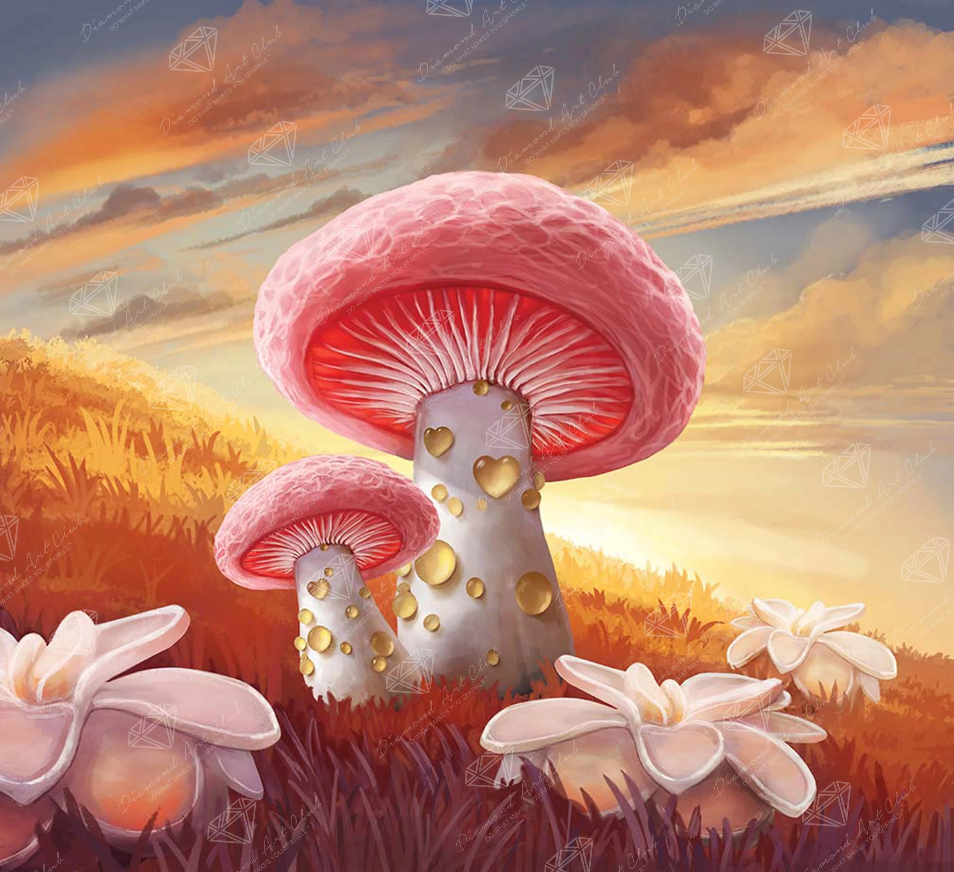 Peach Mushroom Twilight
