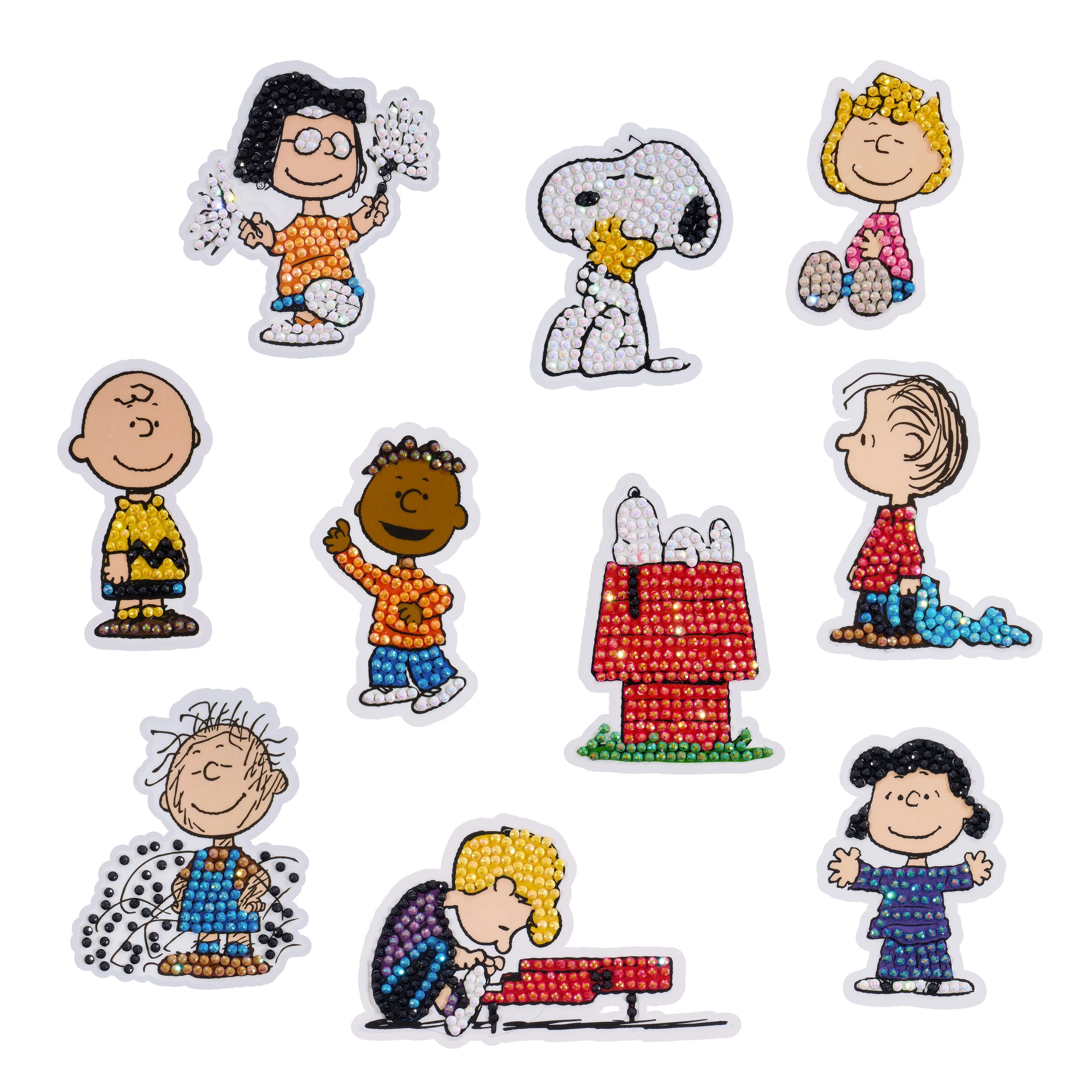 Peanutsâ¢ Diamond Painting Stickers (Set of 10)