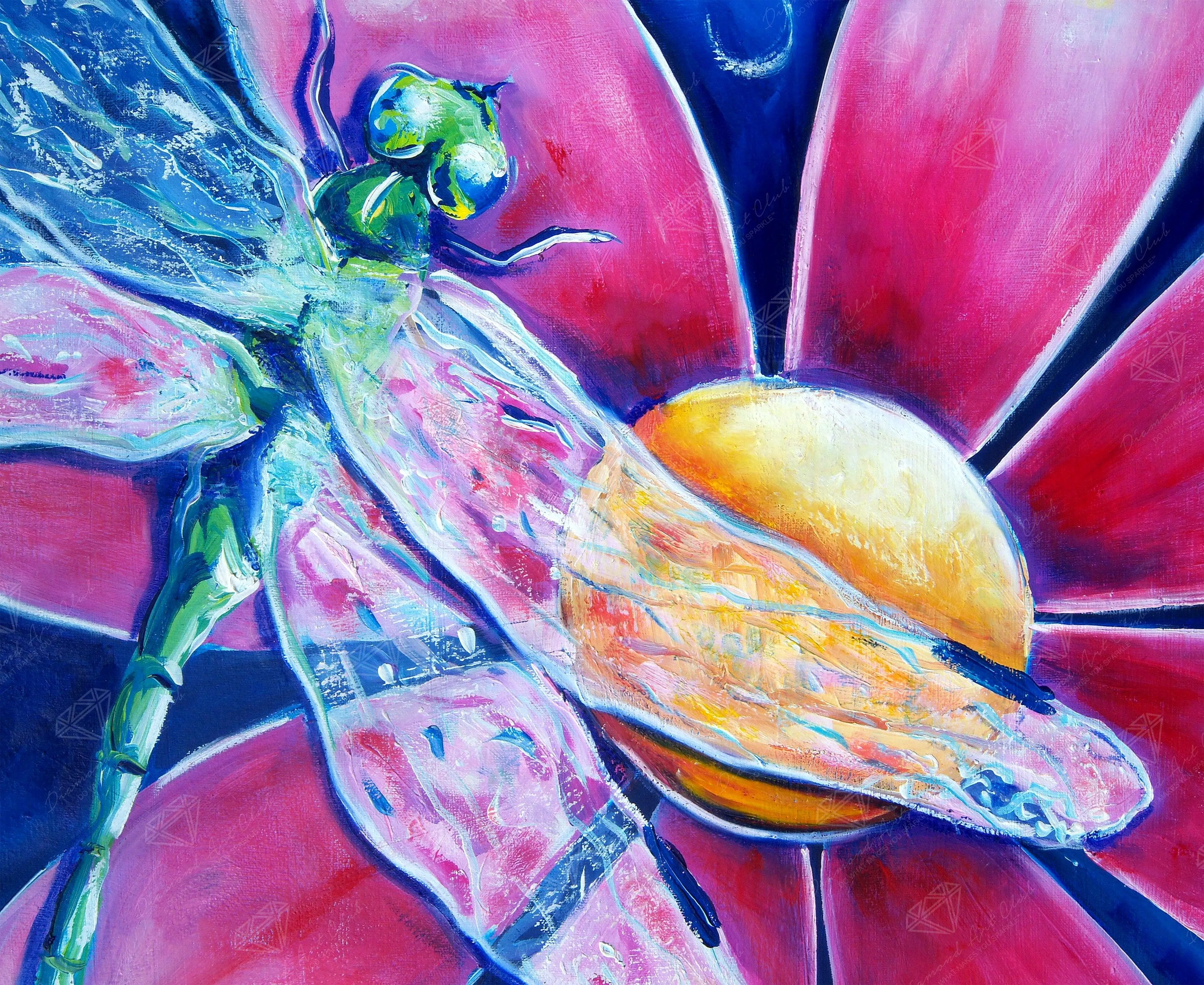 Pink Daisy Dragonfly