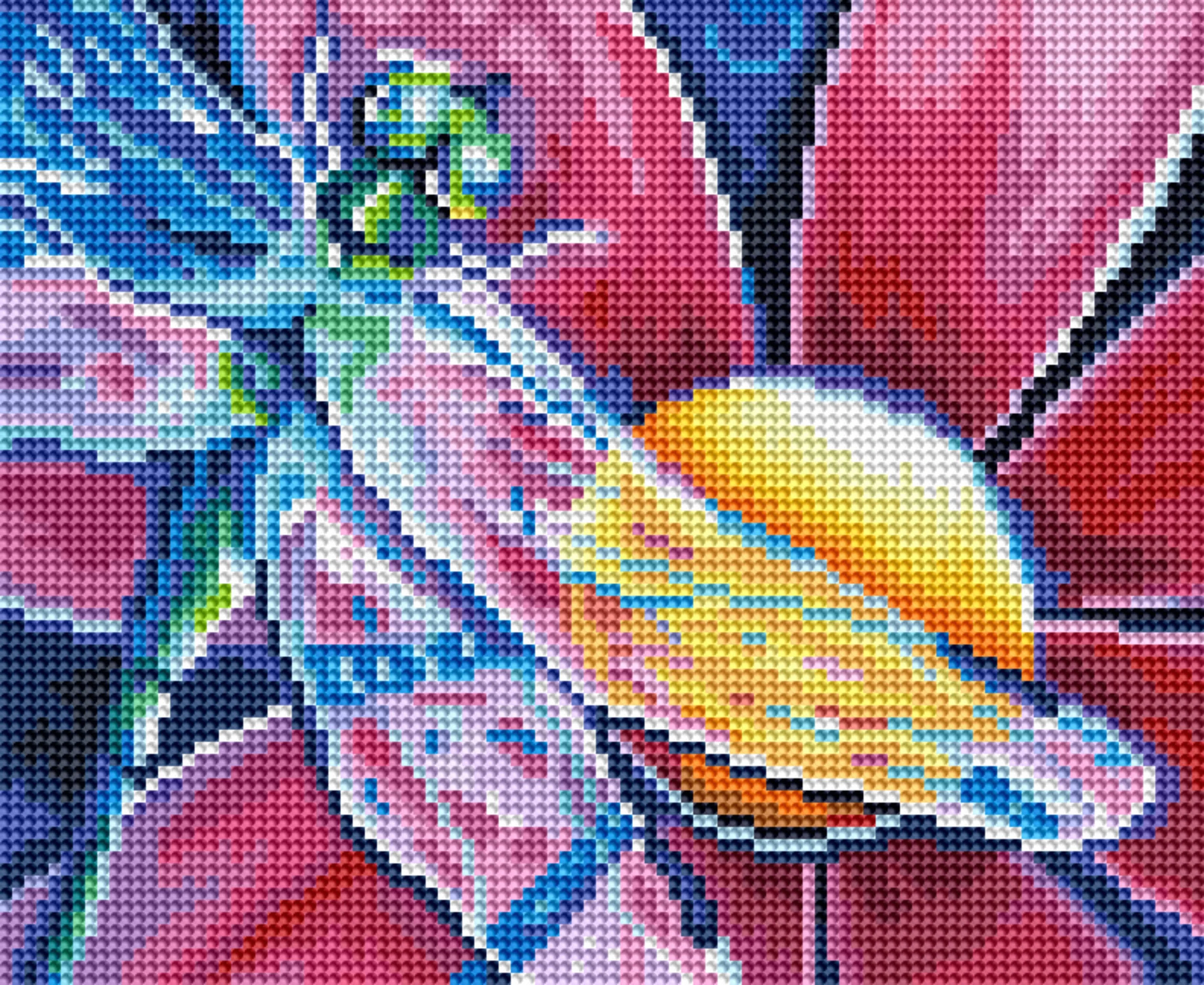 Pink Daisy Dragonfly