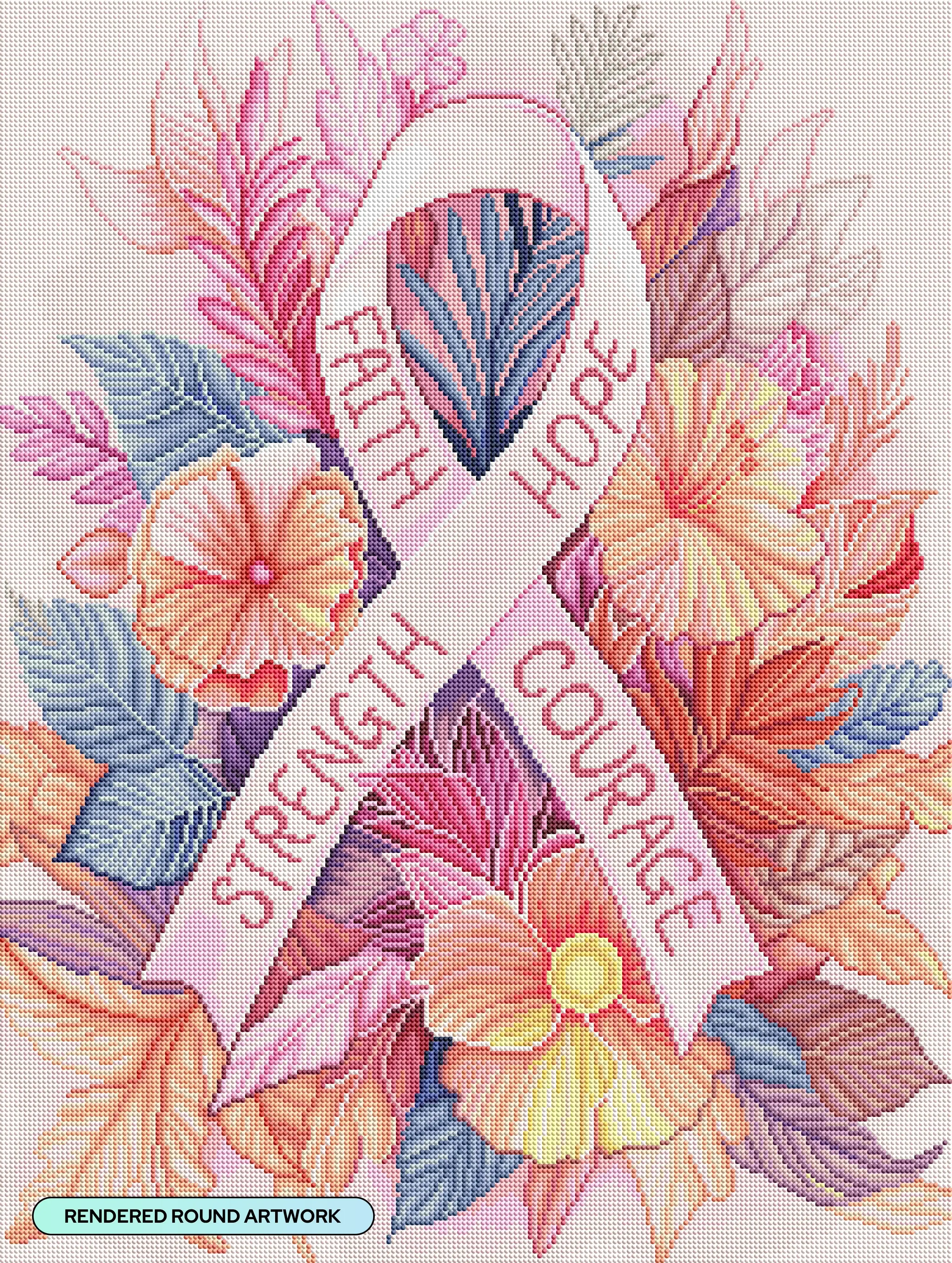Pink Ribbon Floral
