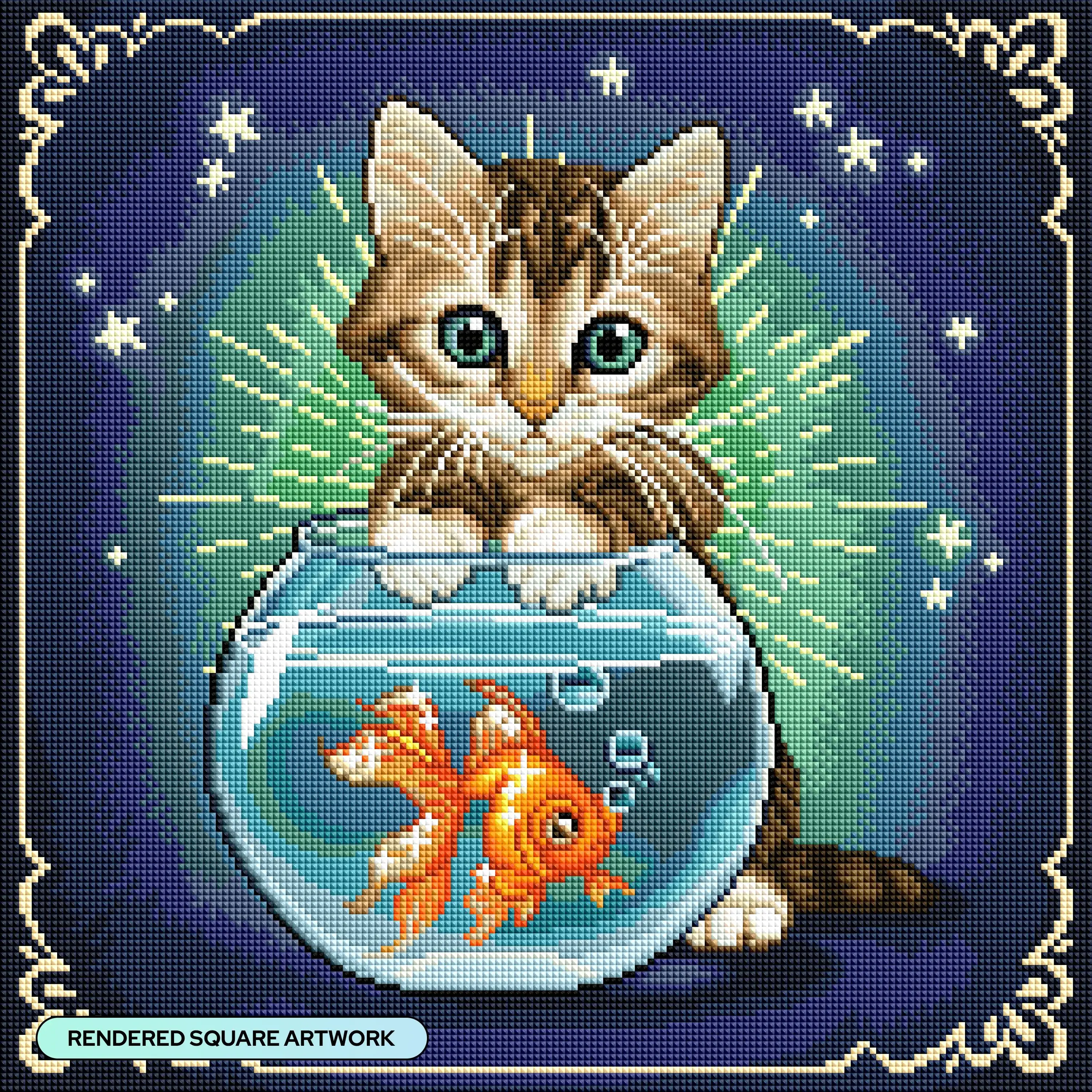 Pisces Zodiac Kitten