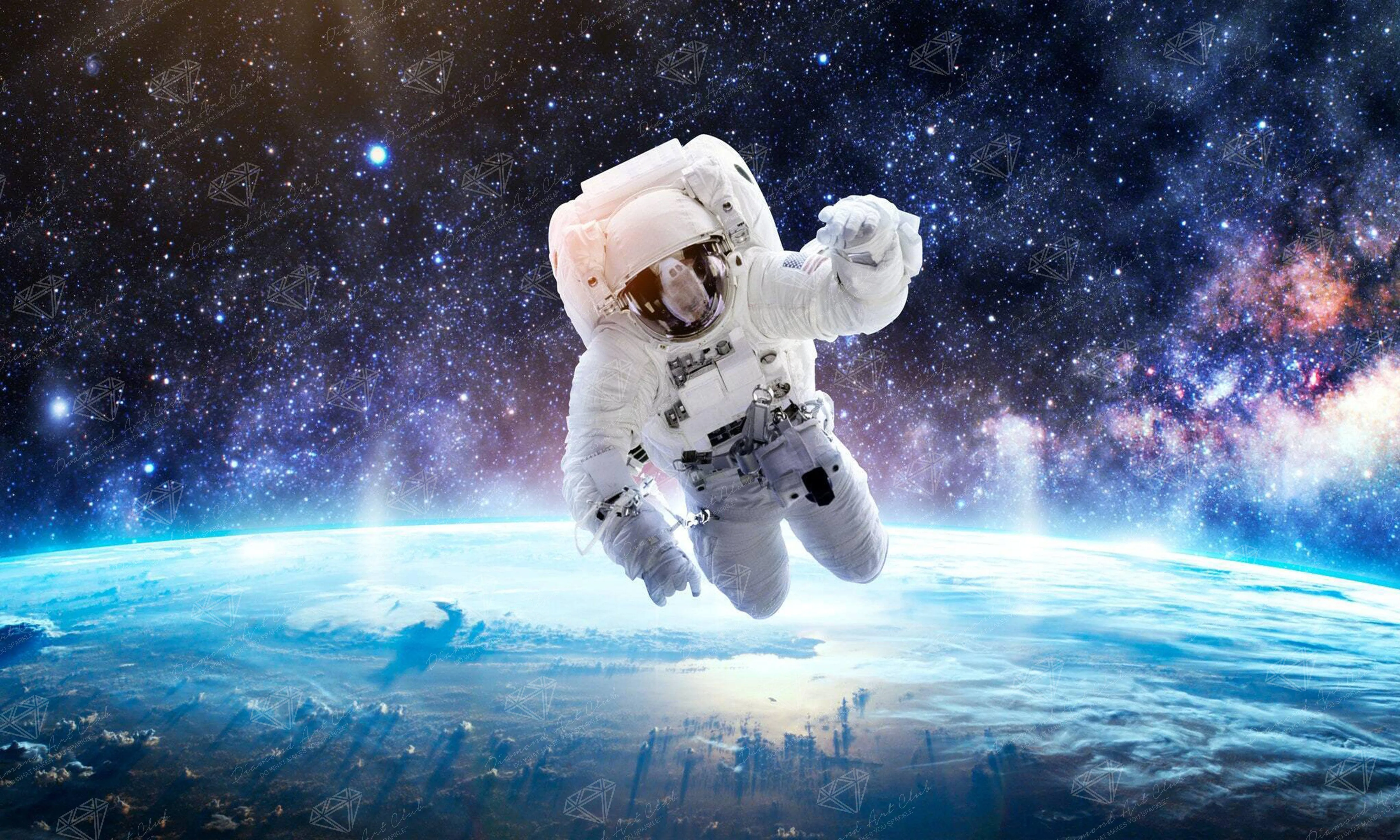 Astronaut Over Earth