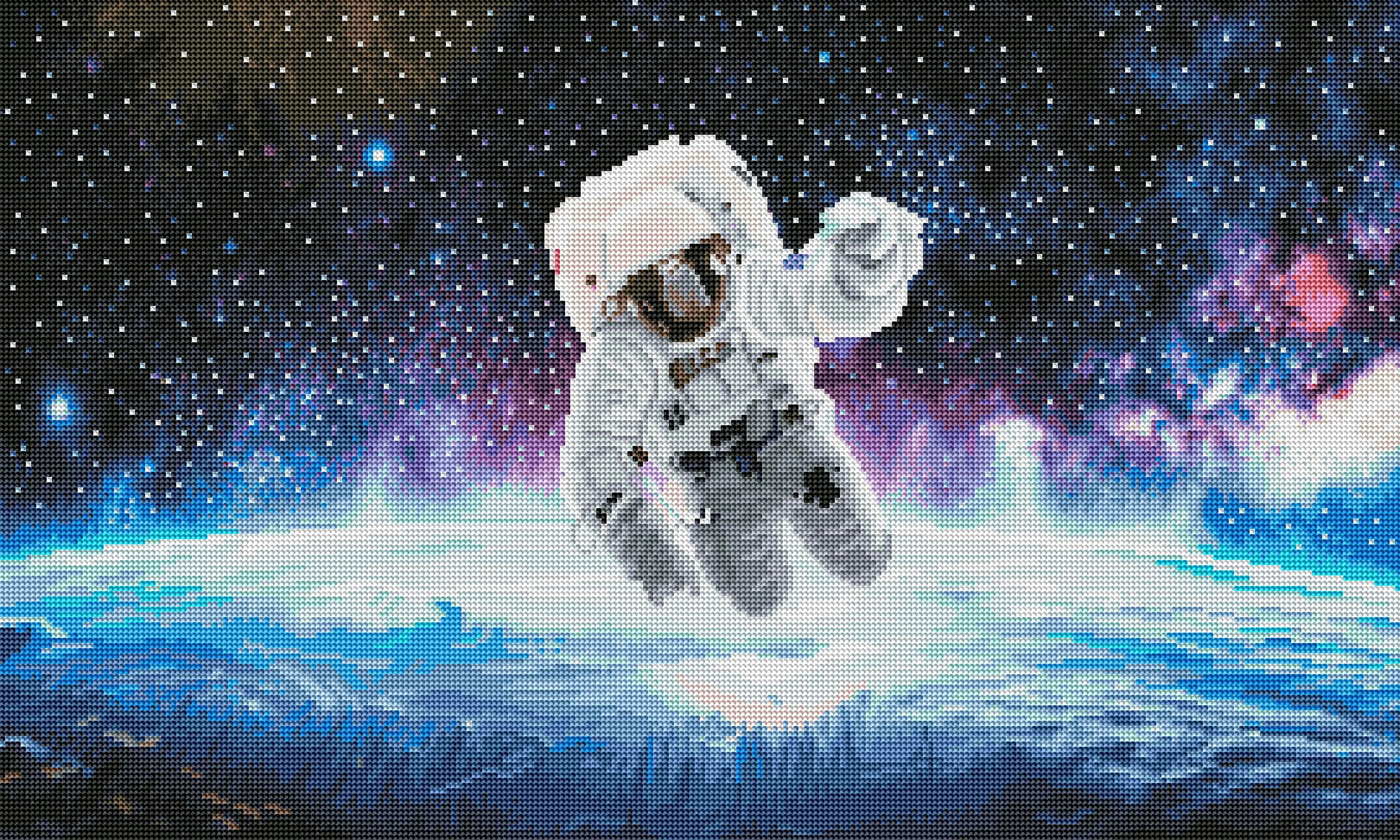 Astronaut Over Earth