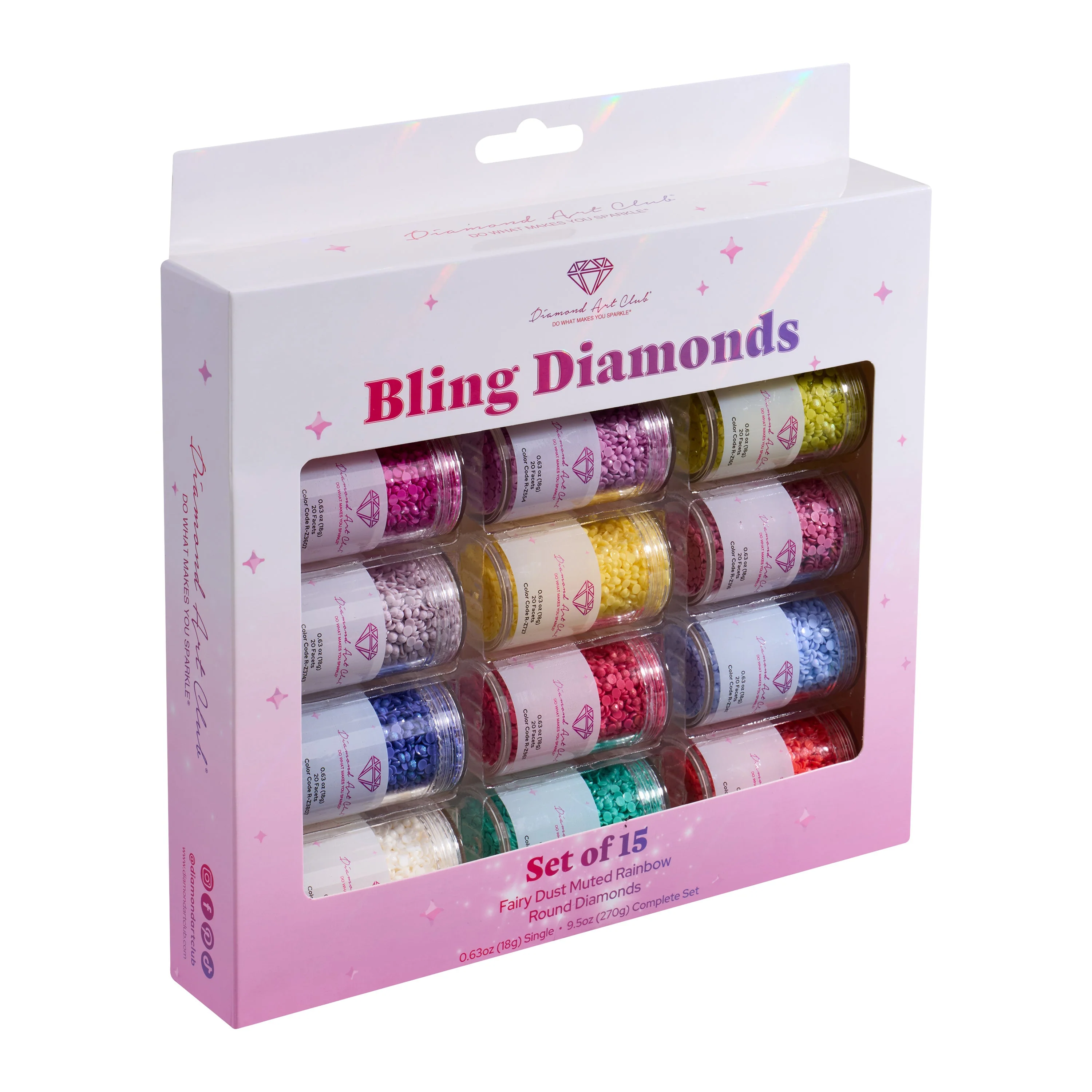Fairy DustÂ® - Muted Rainbow Round (Set of 15)