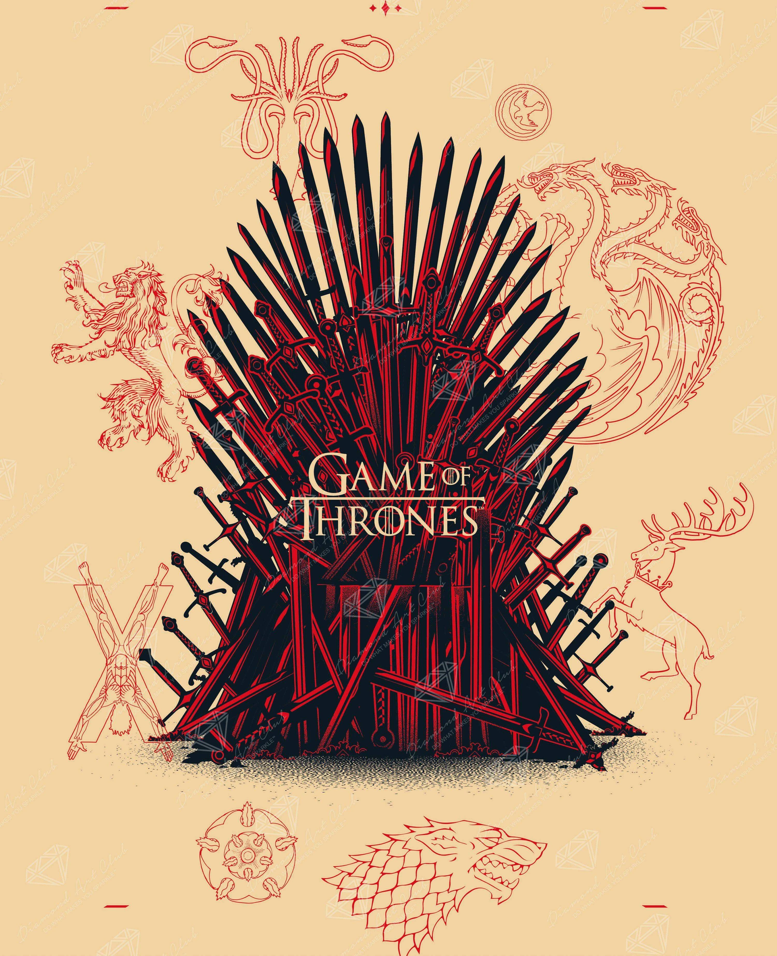 The Iron Throne - Red & Beige
