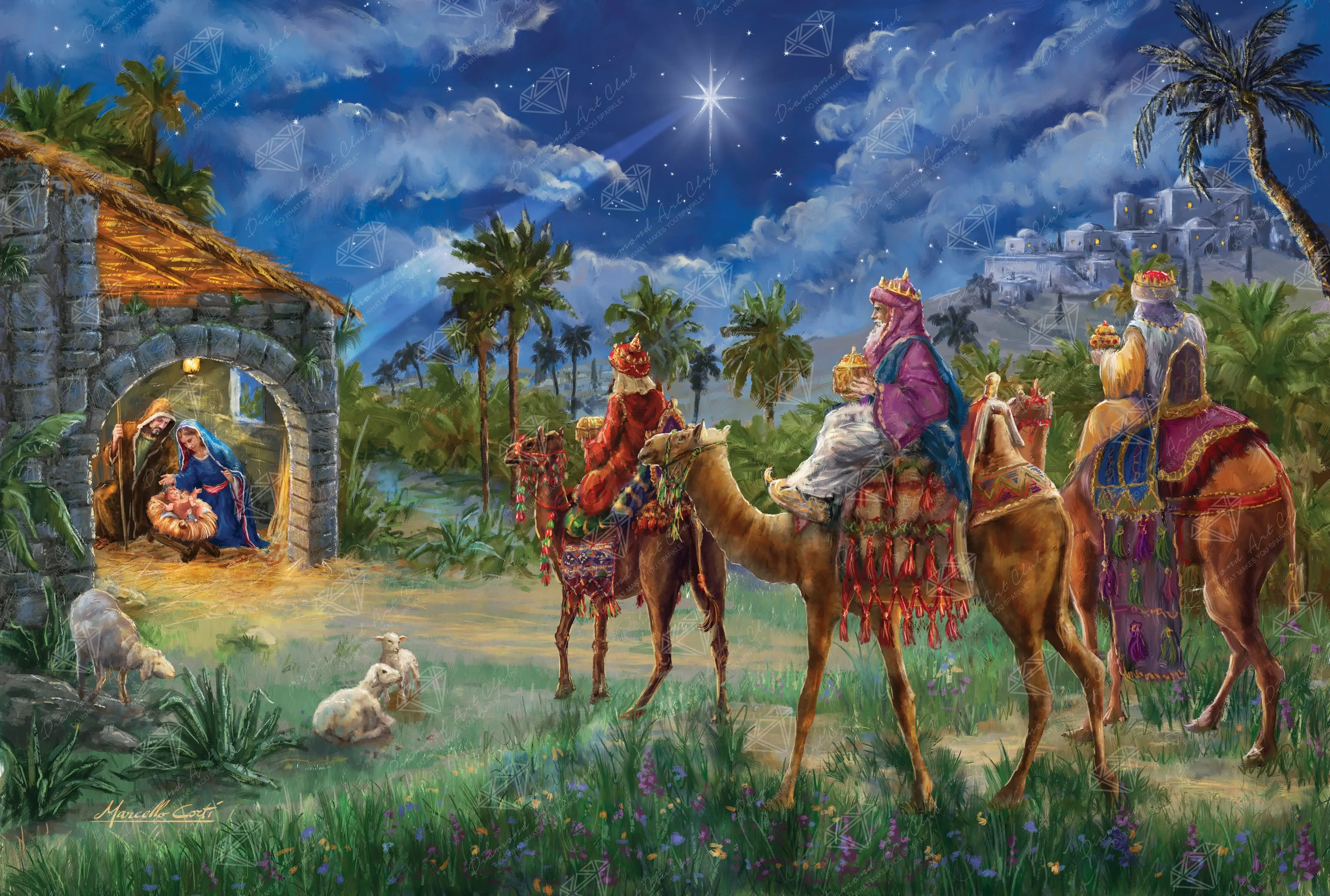 Three Kings Nativity Scene