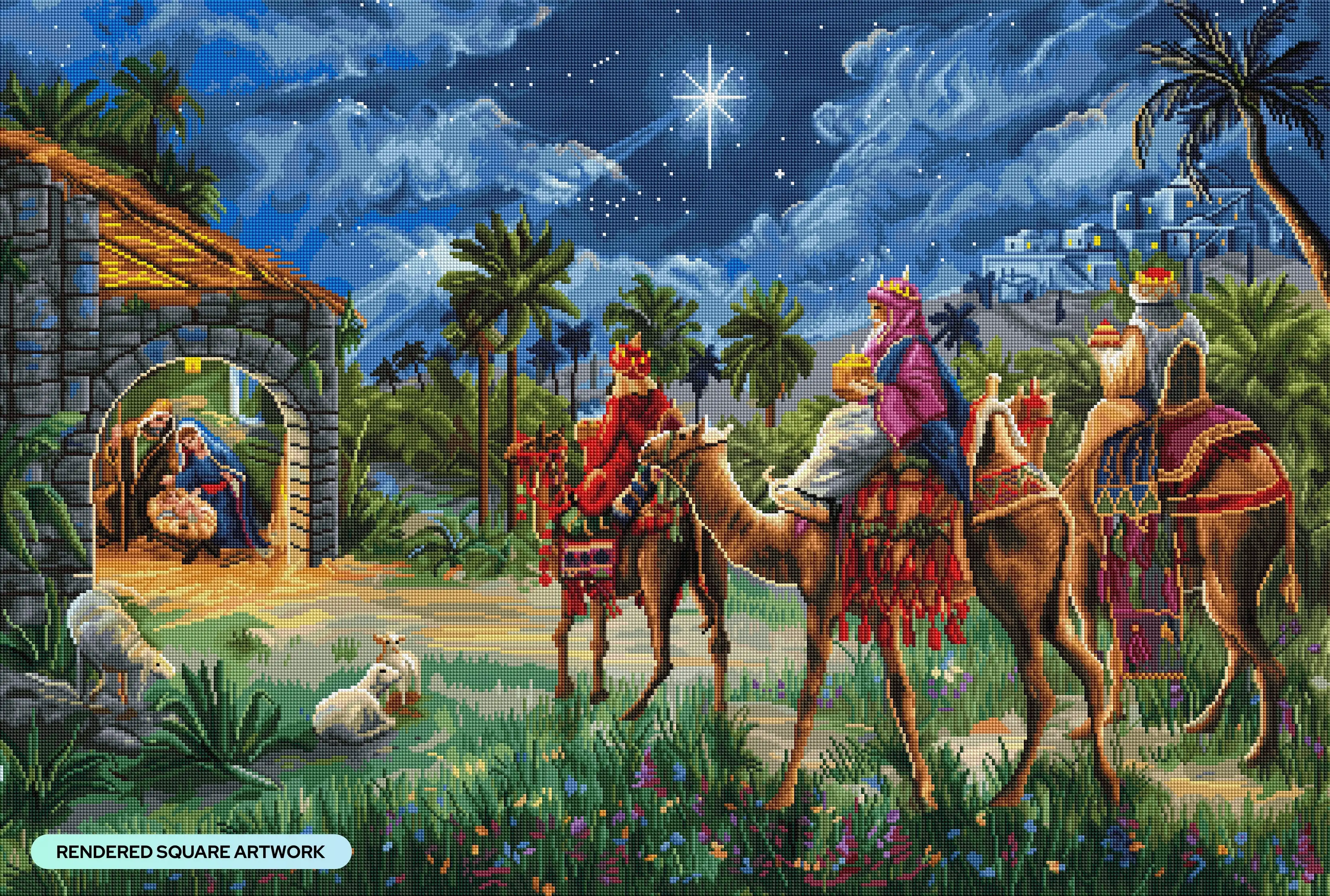 Three Kings Nativity Scene