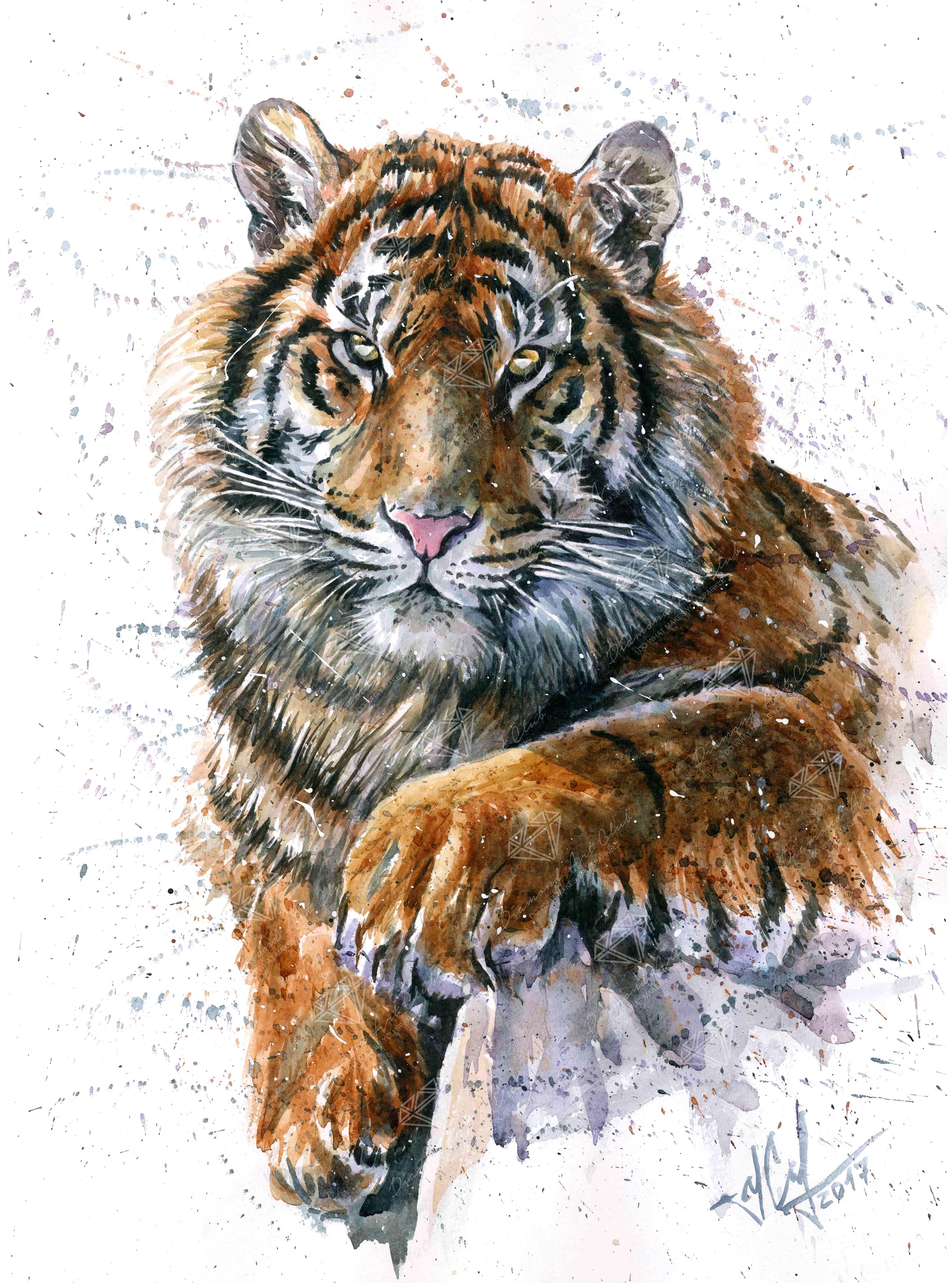 Tiger Watercolor
