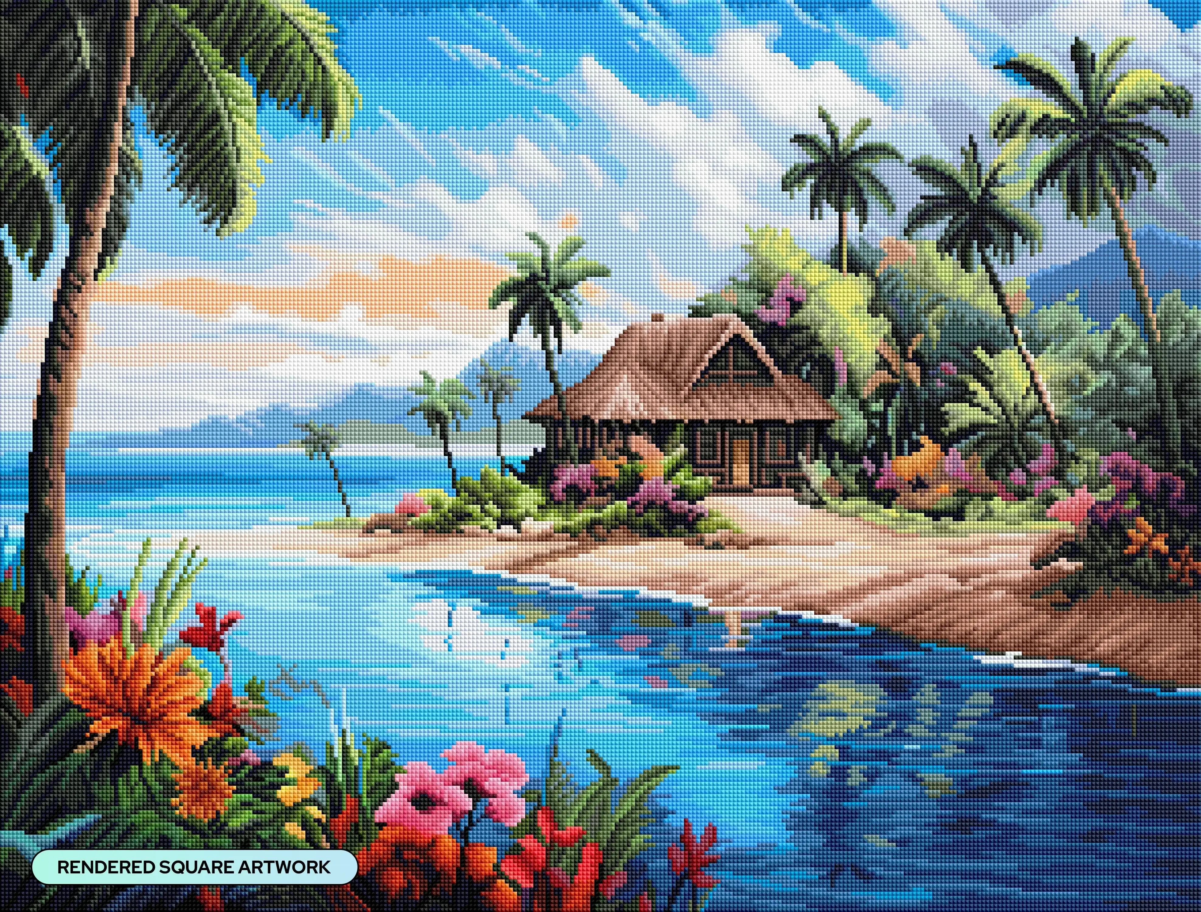 Tropical Island Hut