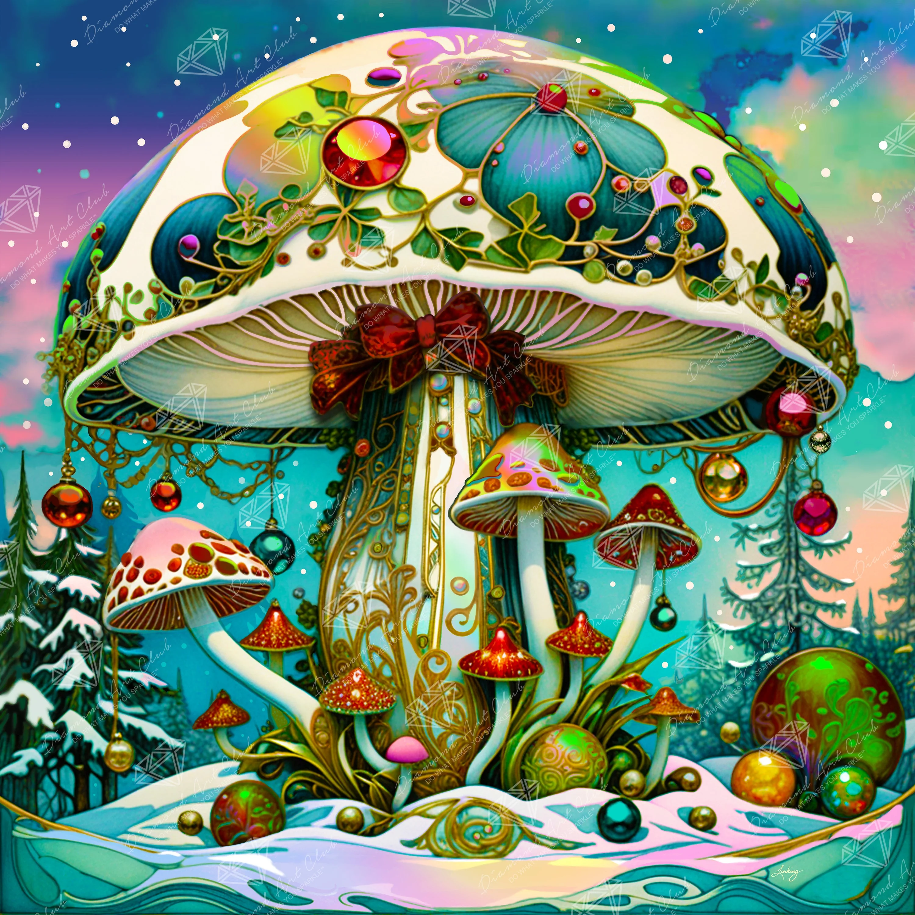Yuletide Enchanted Mushroom