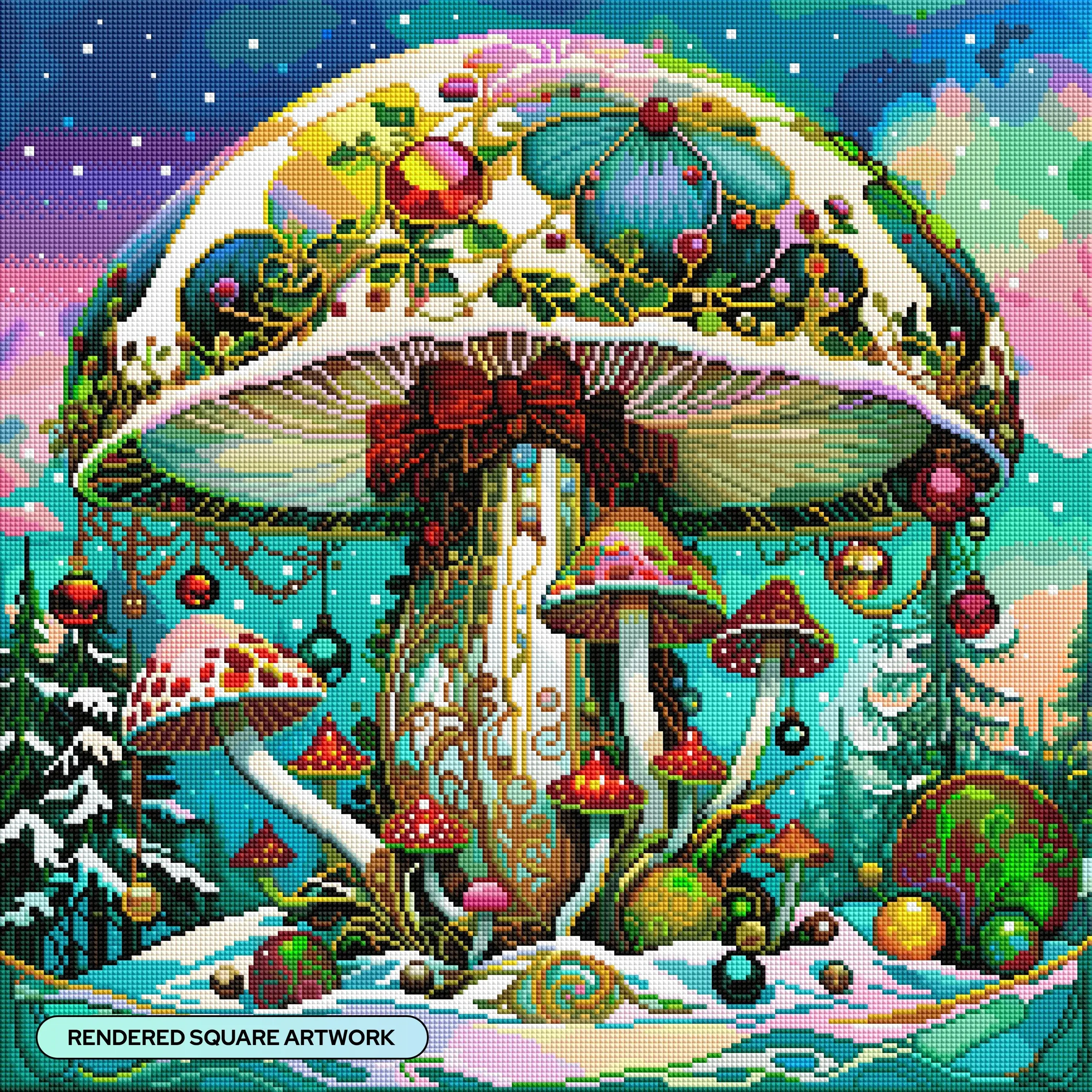 Yuletide Enchanted Mushroom