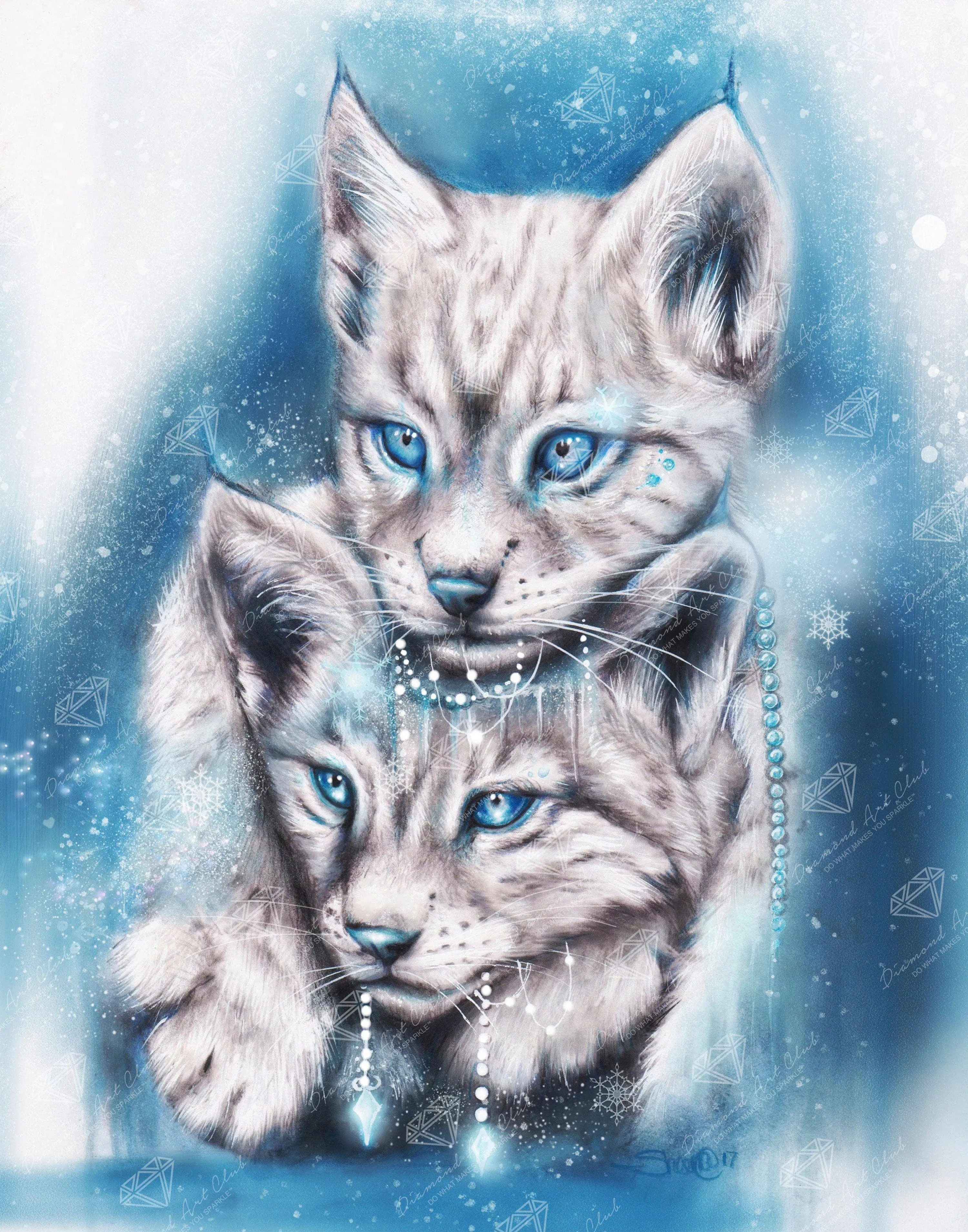 Blue Winter Lynx