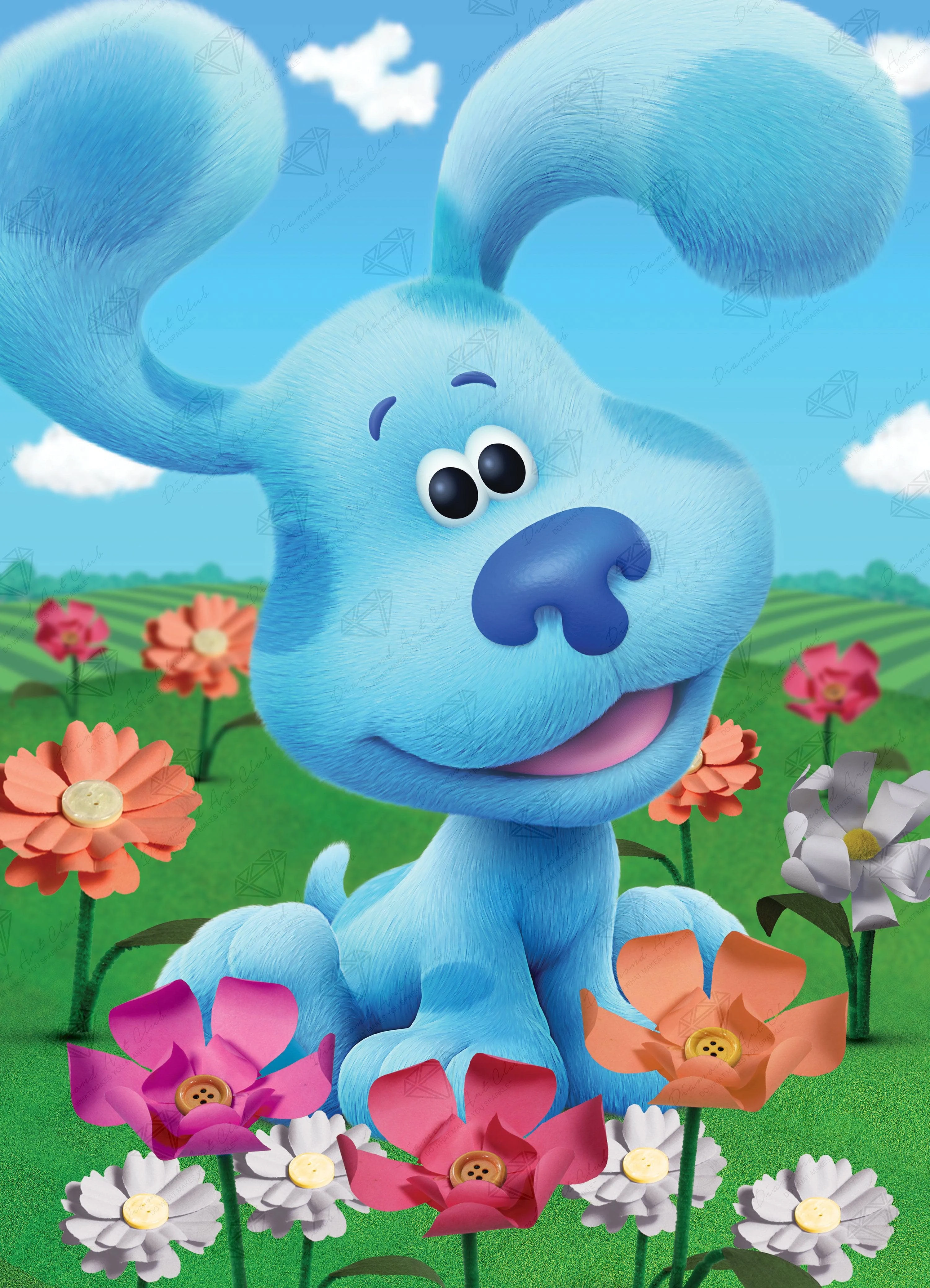 Blueâ¢ in a Field of Flowers