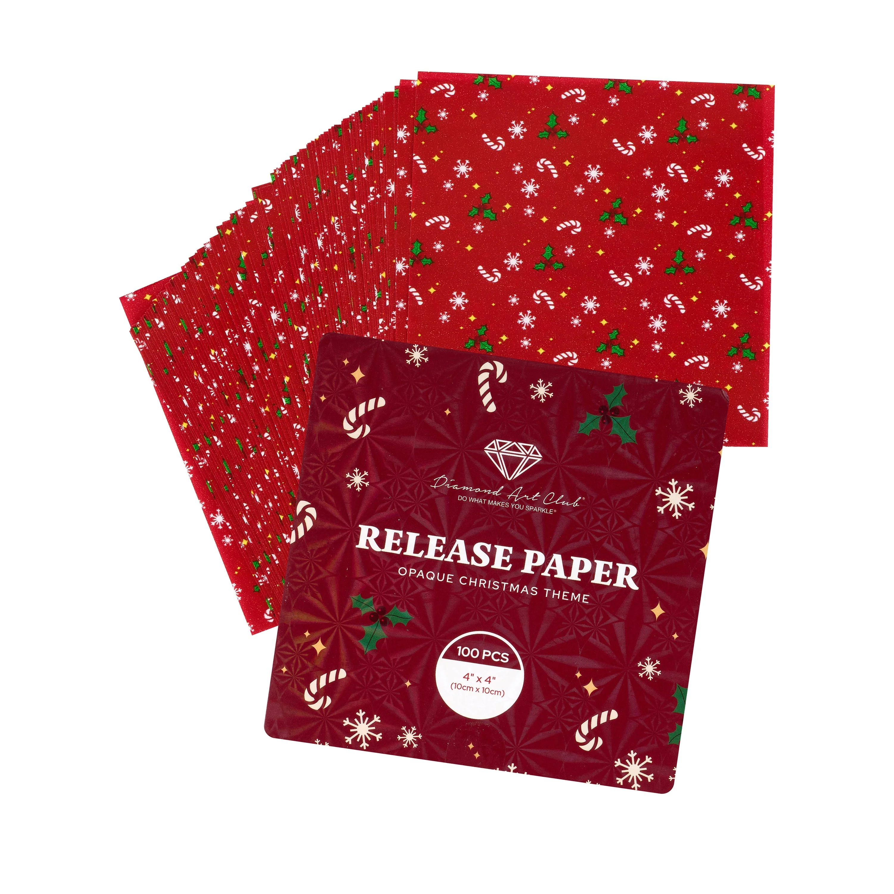 100 Christmas-Themed Release Paper Squares