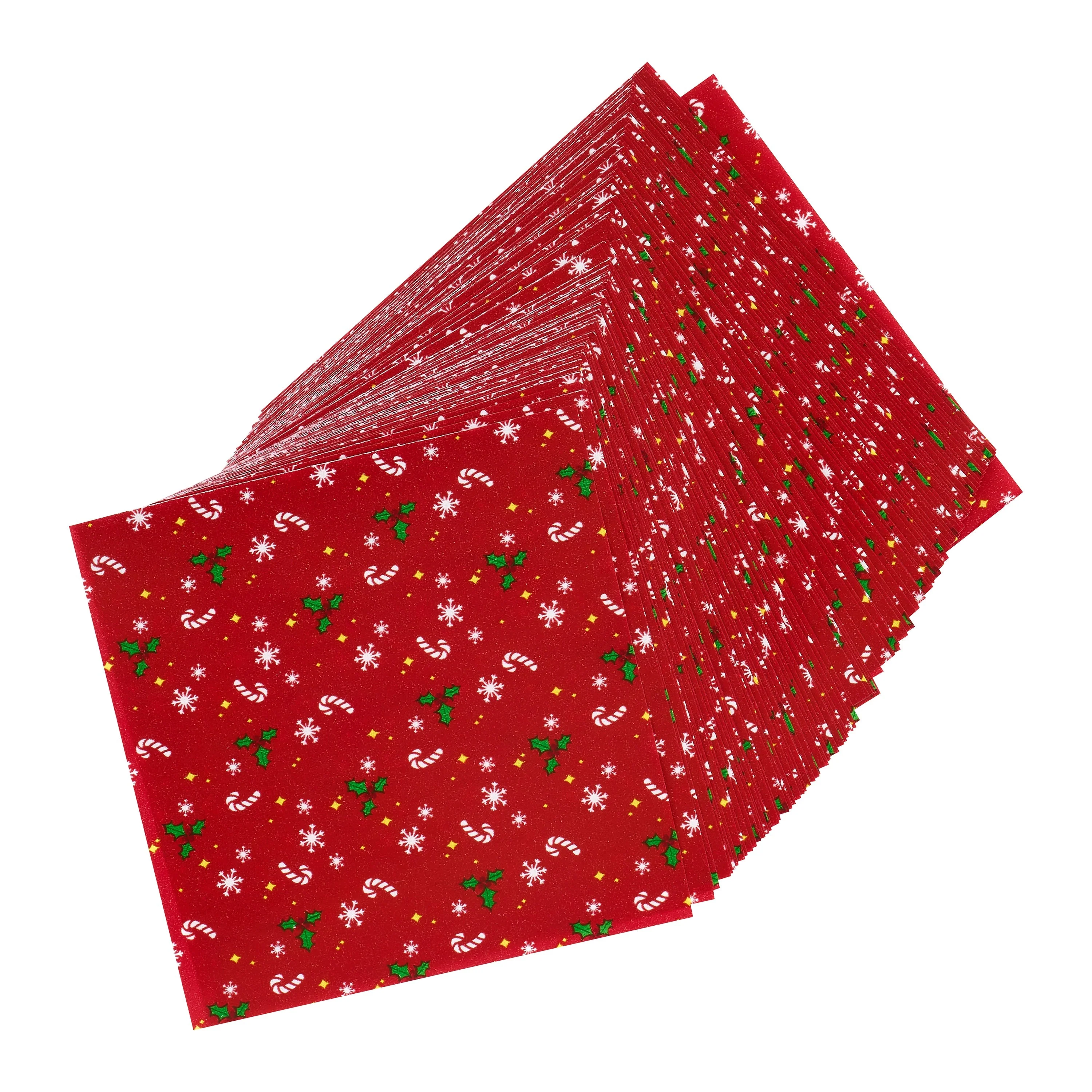 100 Christmas-Themed Release Paper Squares