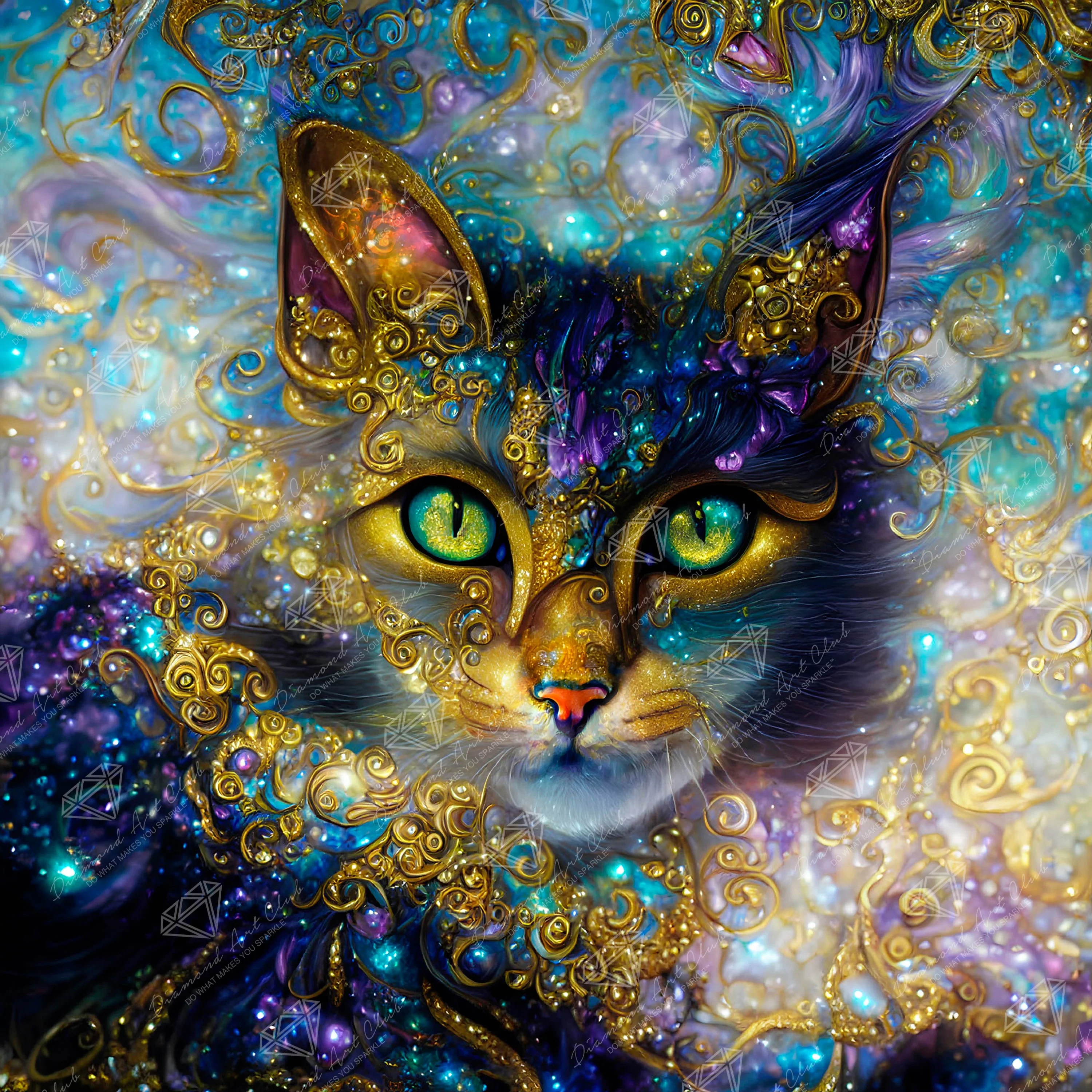 Chloe the Maine Coon Glitter Cat