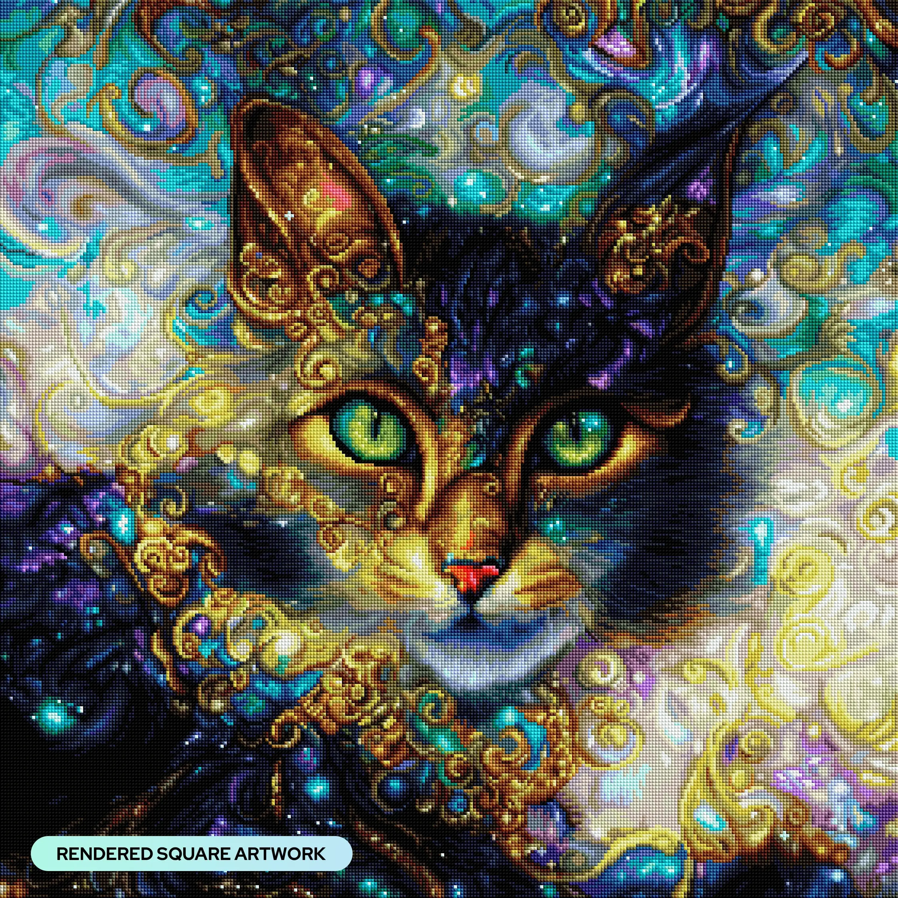 Chloe the Maine Coon Glitter Cat
