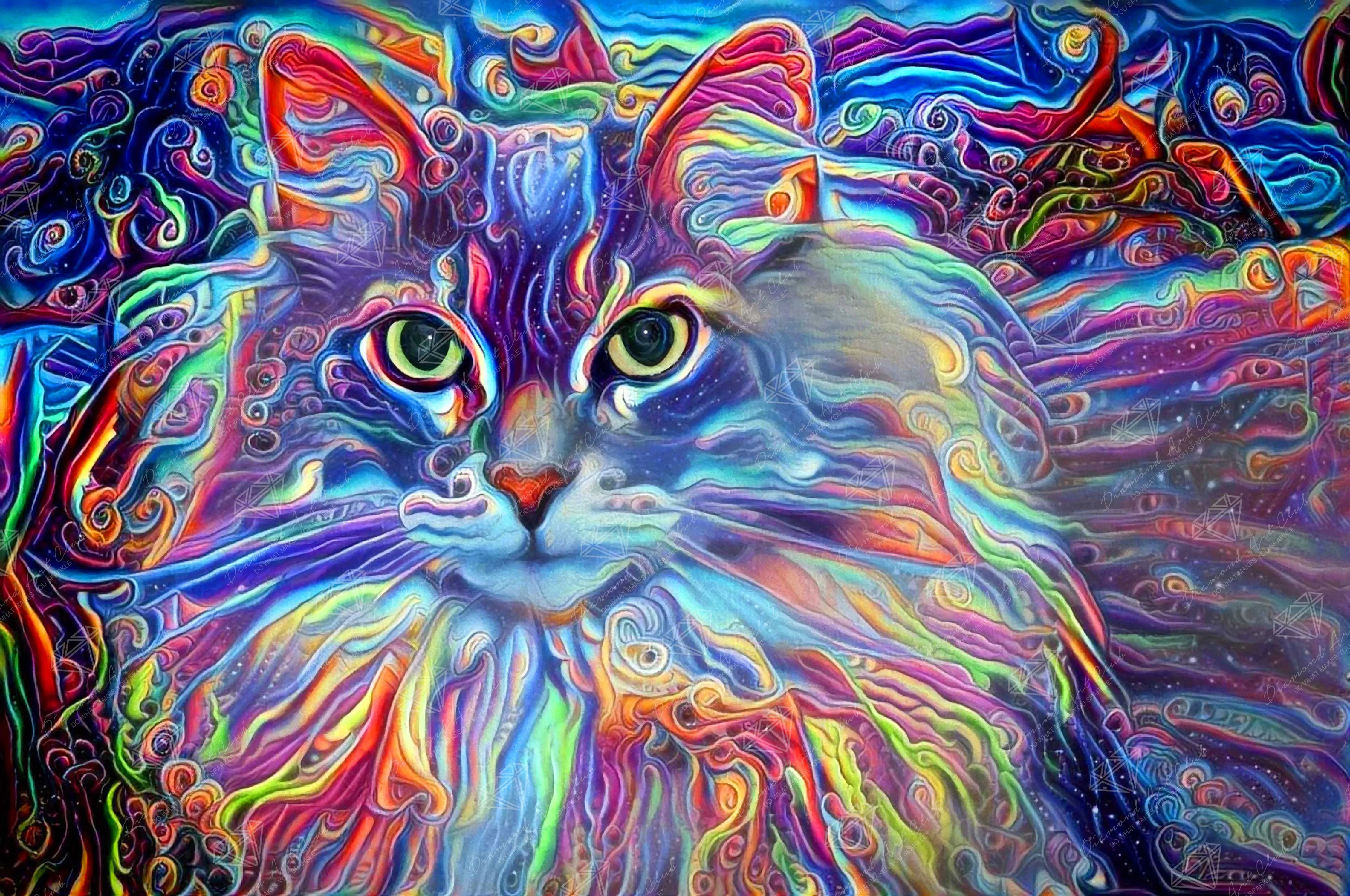 Cleo the Colorful Long Hair Cat