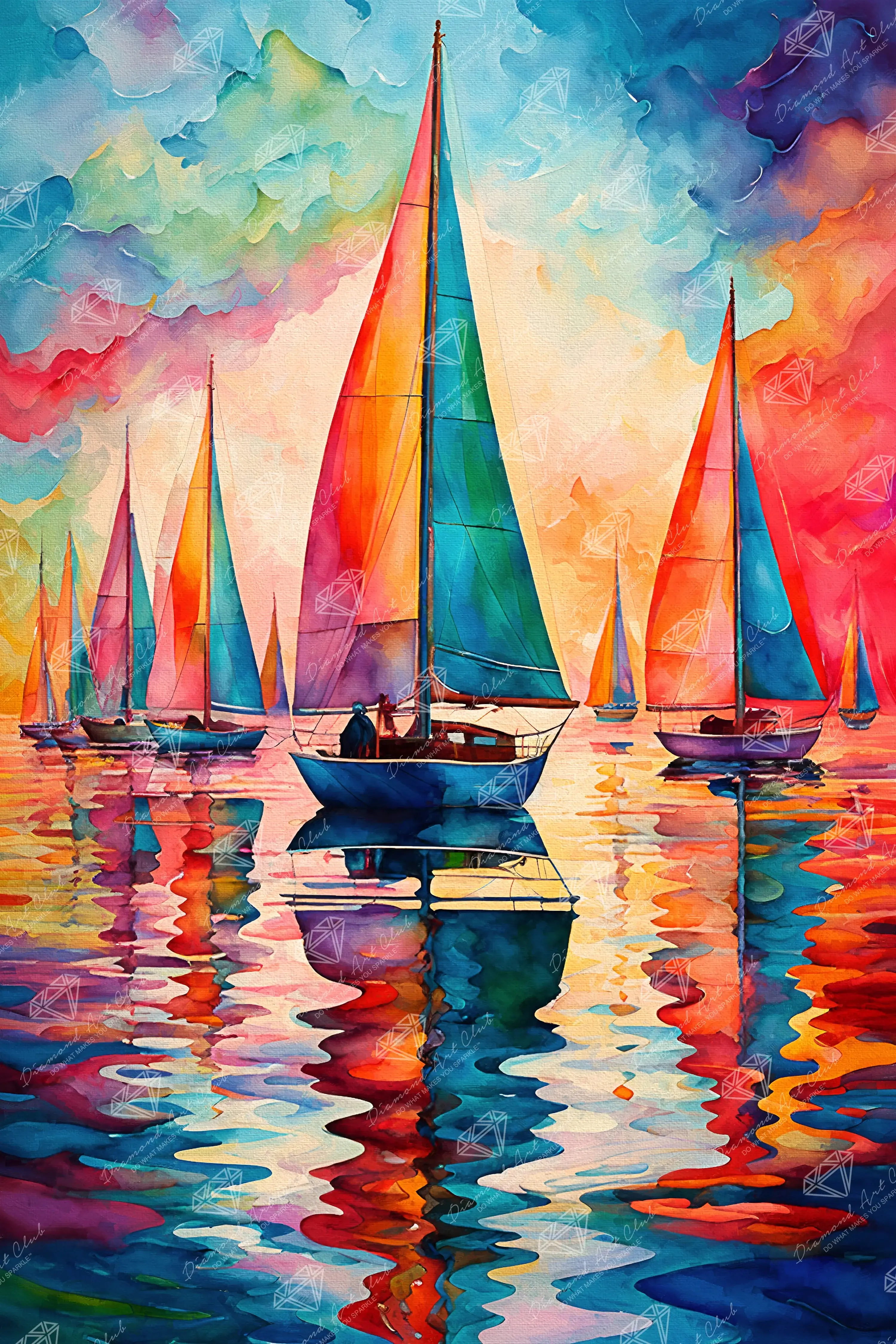 Colorful Sailboats