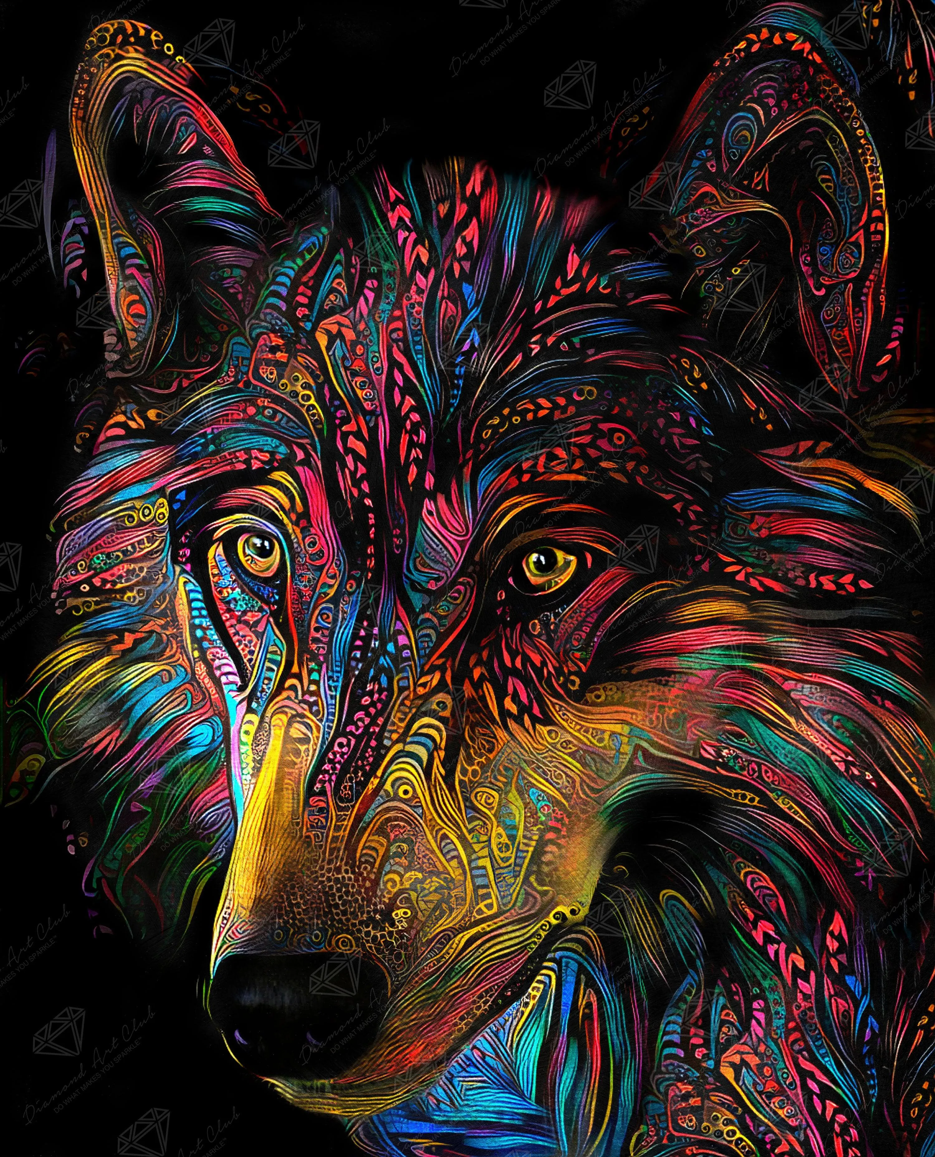 Colorful Wolf