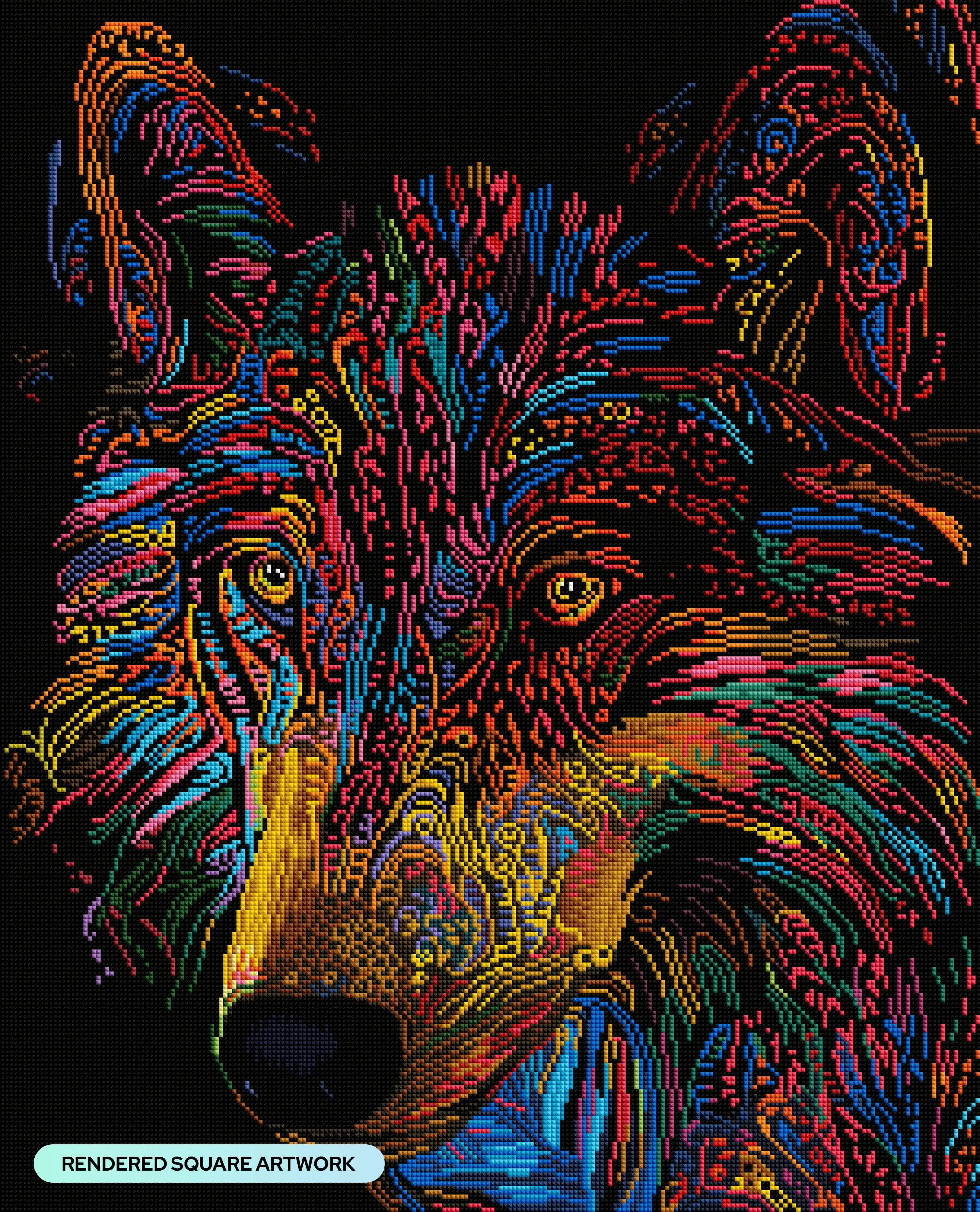 Colorful Wolf